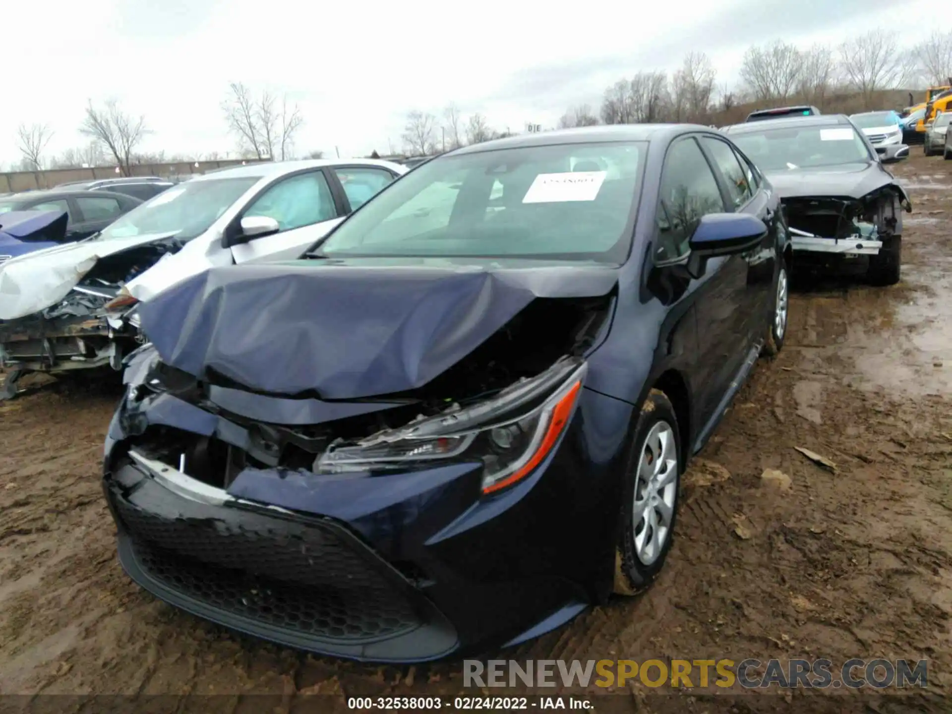 2 Photograph of a damaged car JTDEPRAEXLJ039340 TOYOTA COROLLA 2020