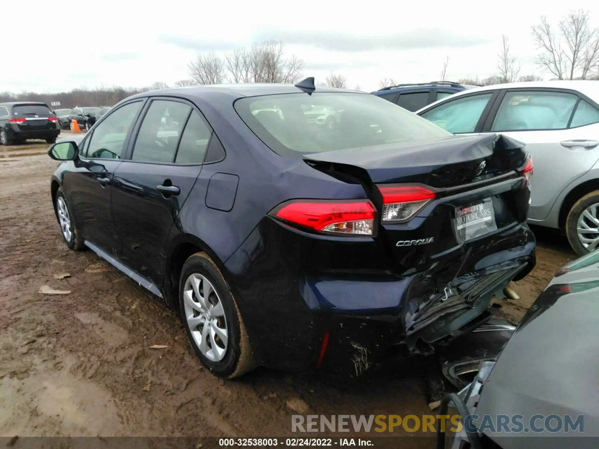 3 Photograph of a damaged car JTDEPRAEXLJ039340 TOYOTA COROLLA 2020