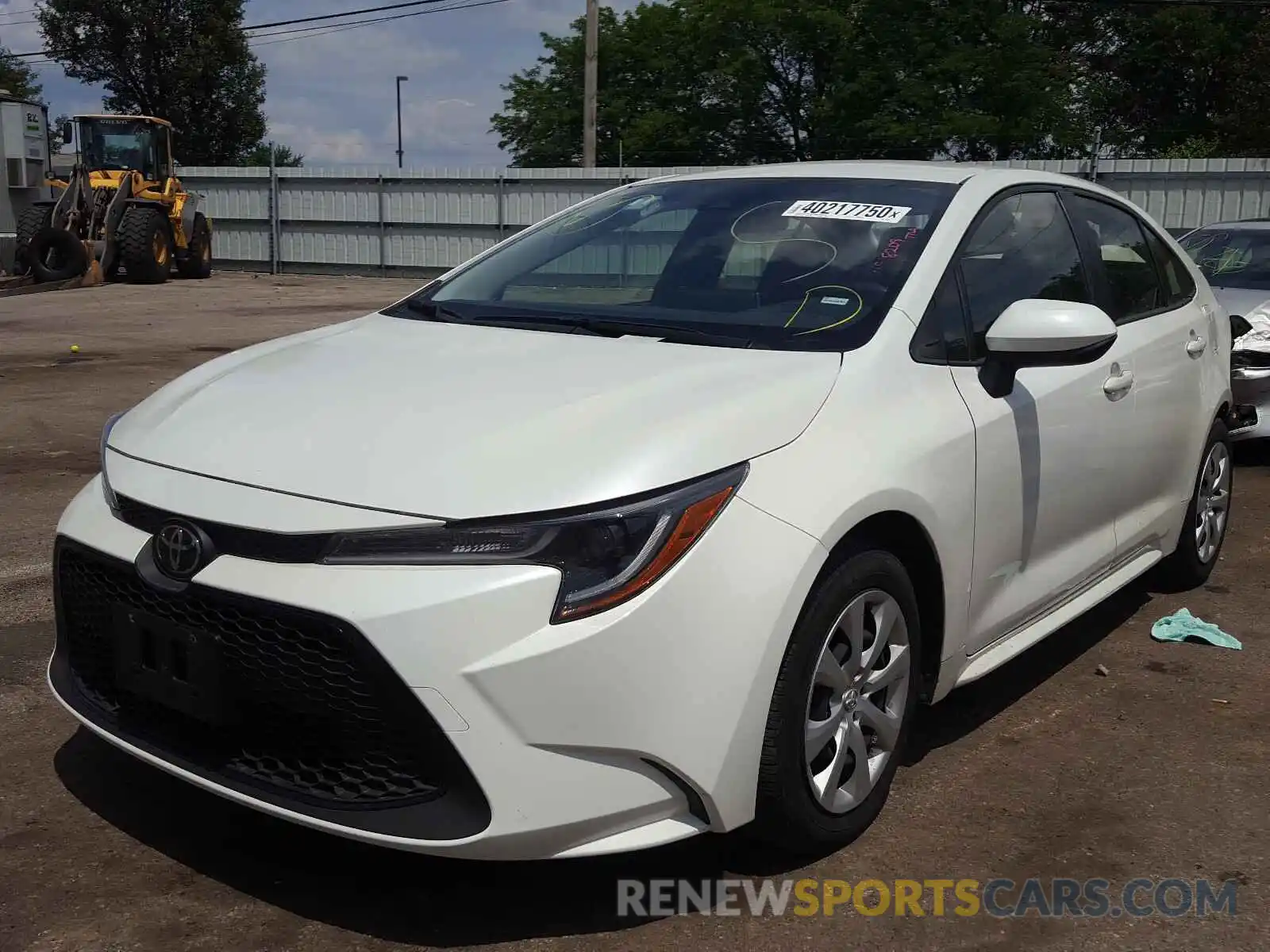 2 Photograph of a damaged car JTDEPRAEXLJ039421 TOYOTA COROLLA 2020