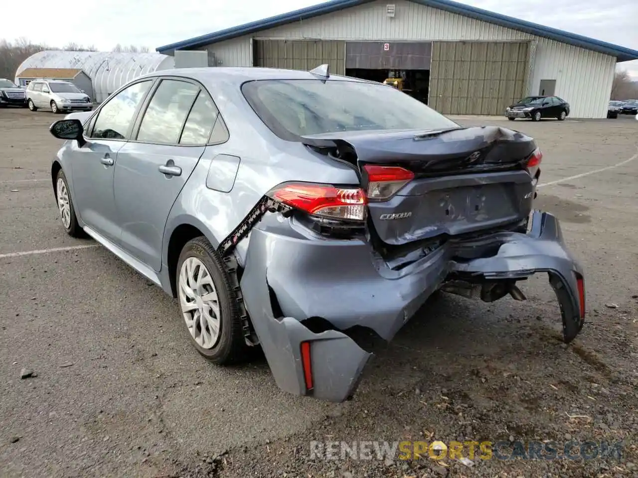 3 Photograph of a damaged car JTDEPRAEXLJ039726 TOYOTA COROLLA 2020