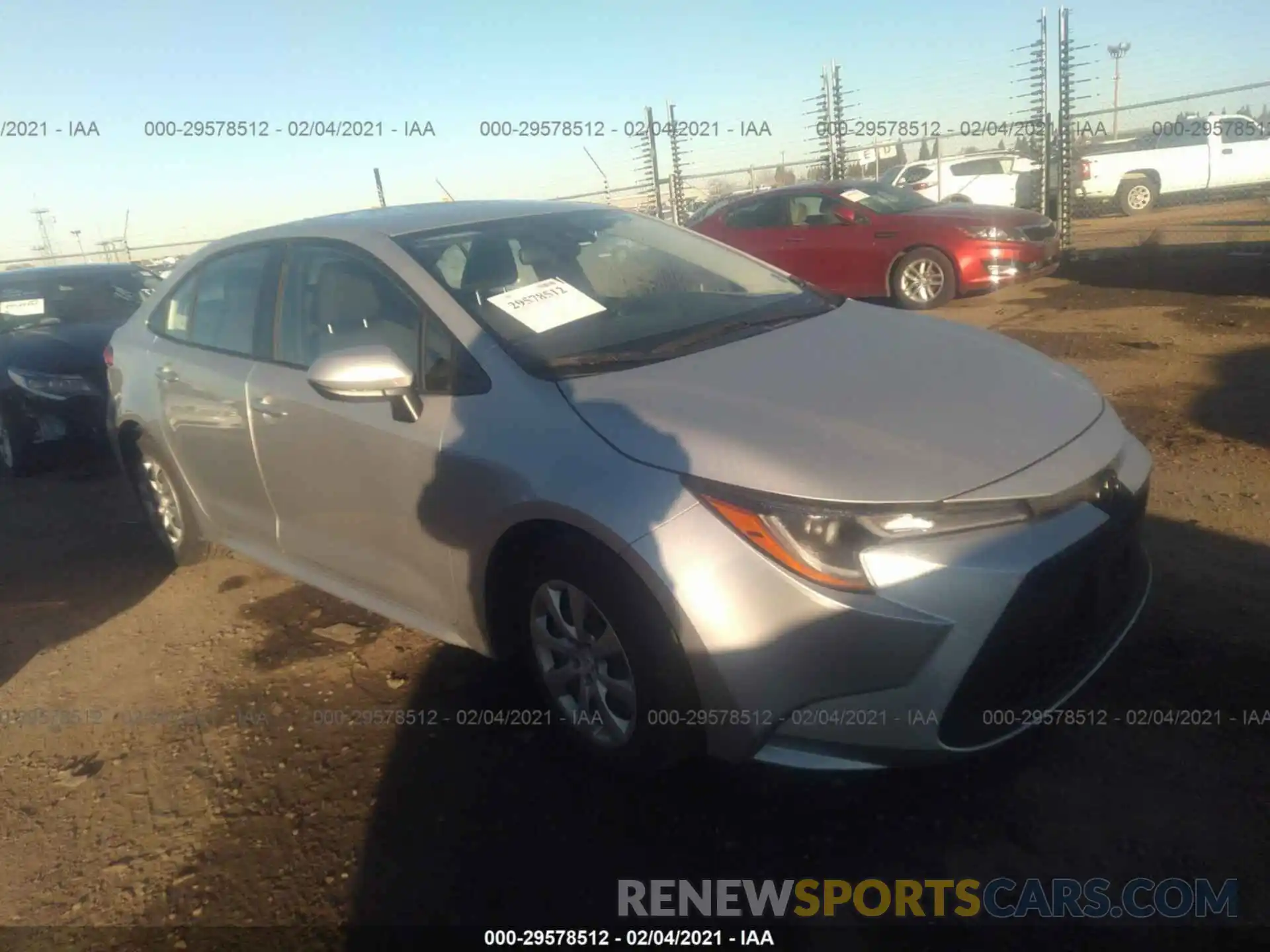 1 Photograph of a damaged car JTDEPRAEXLJ039760 TOYOTA COROLLA 2020