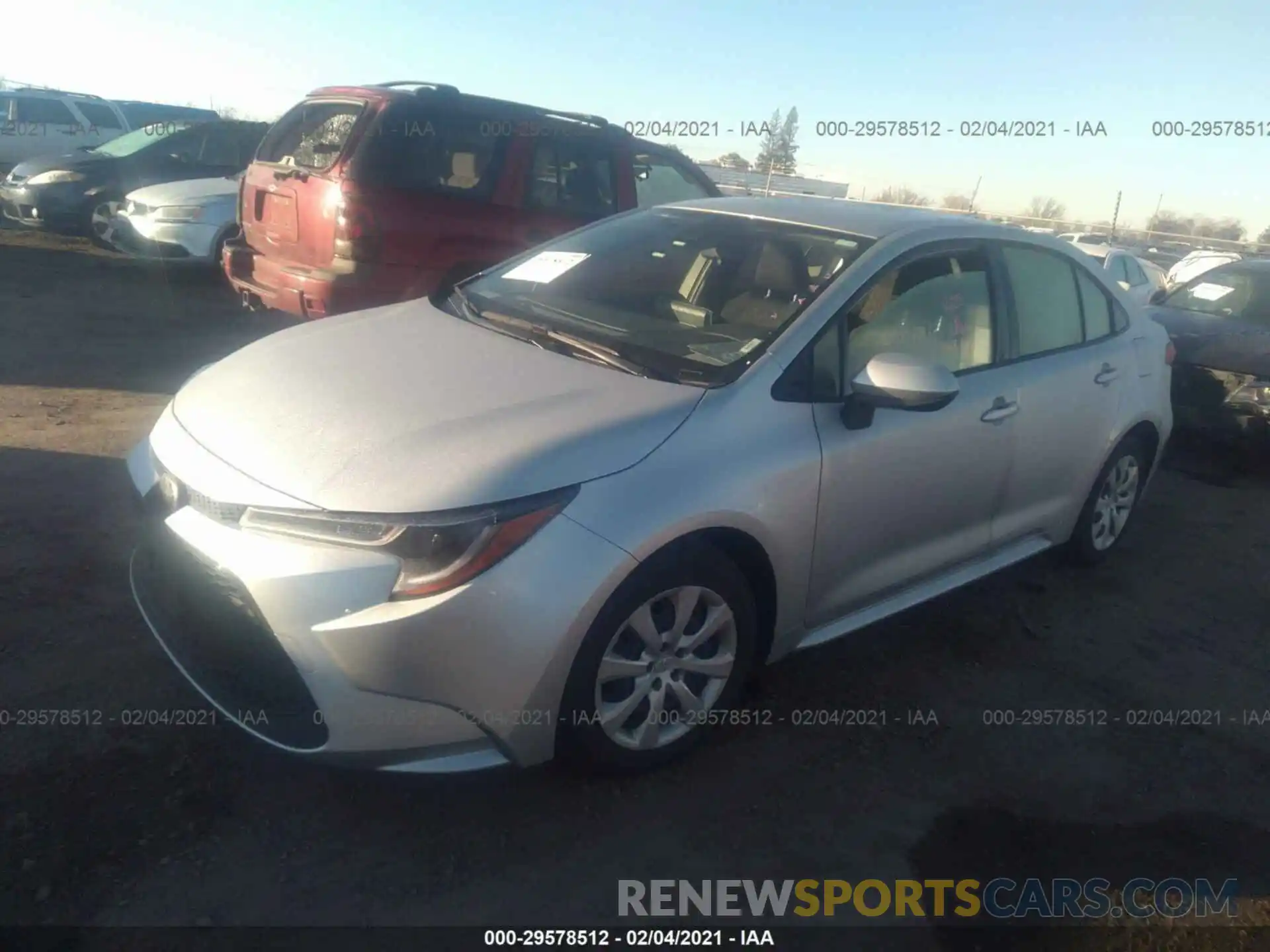 2 Photograph of a damaged car JTDEPRAEXLJ039760 TOYOTA COROLLA 2020