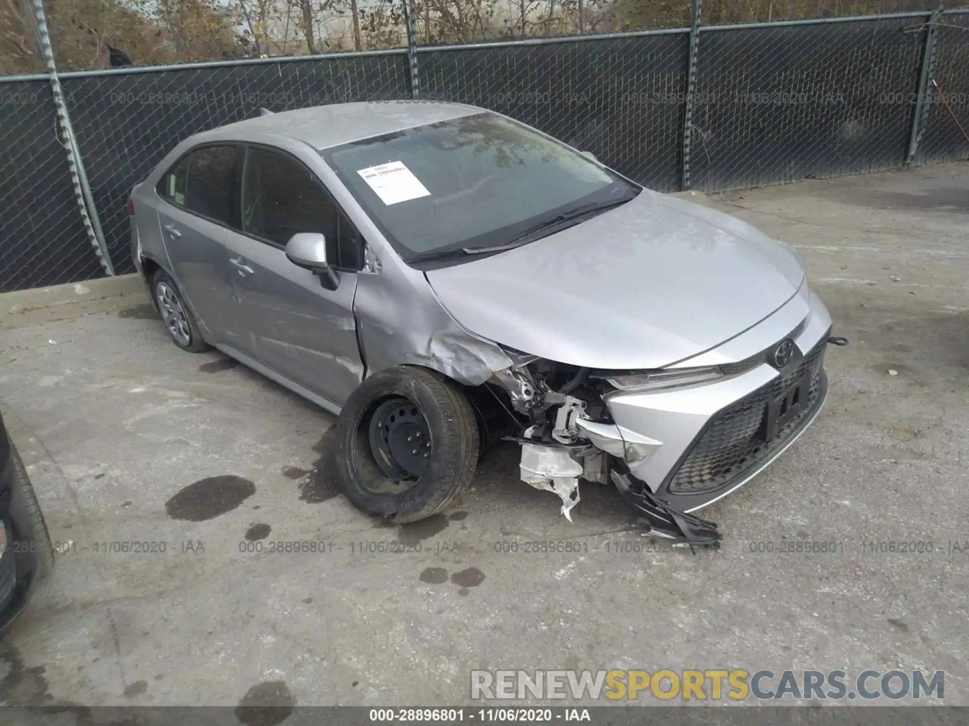 1 Photograph of a damaged car JTDEPRAEXLJ040035 TOYOTA COROLLA 2020