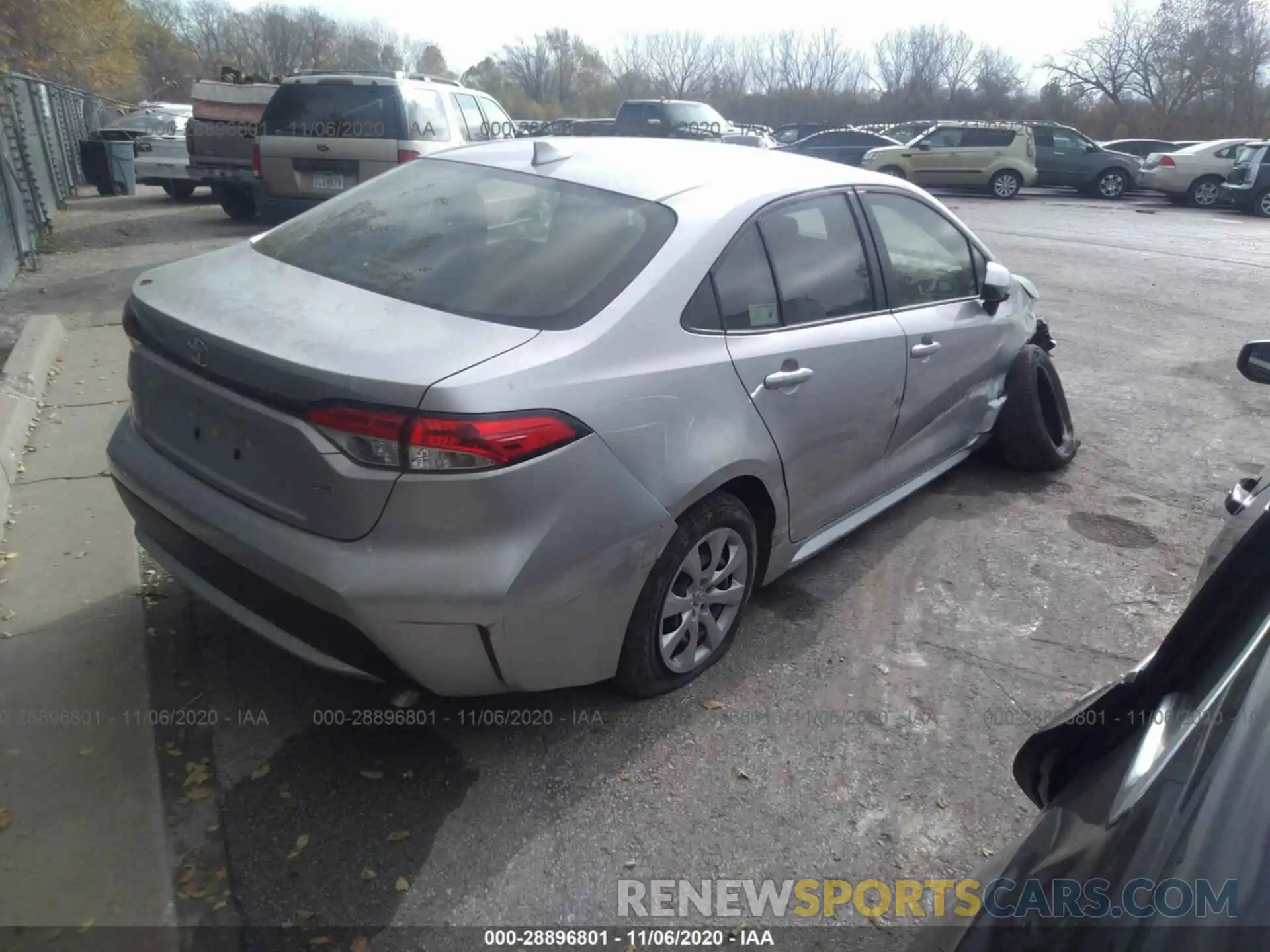 4 Photograph of a damaged car JTDEPRAEXLJ040035 TOYOTA COROLLA 2020