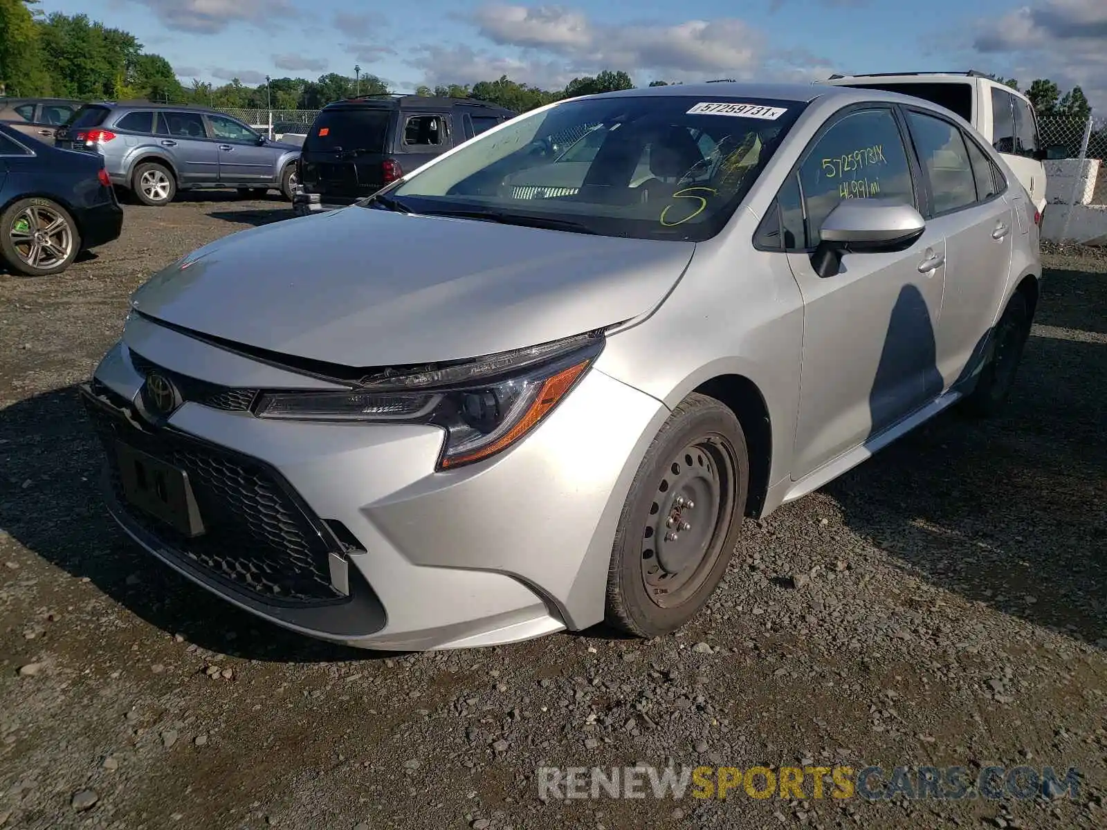 2 Photograph of a damaged car JTDEPRAEXLJ040889 TOYOTA COROLLA 2020