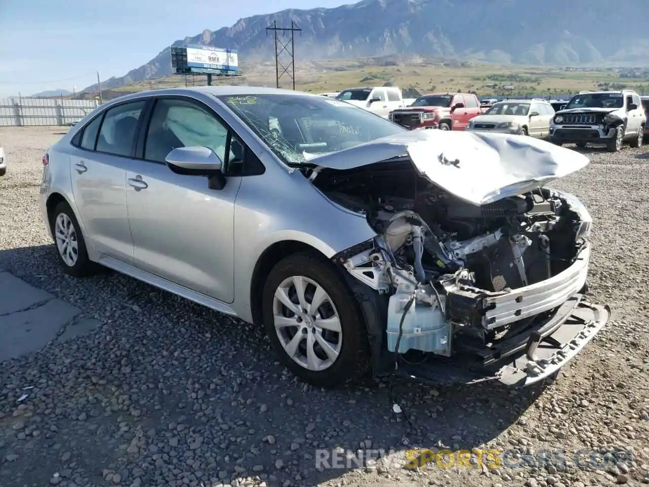 1 Photograph of a damaged car JTDEPRAEXLJ040911 TOYOTA COROLLA 2020