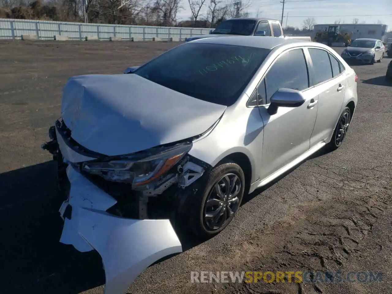 2 Photograph of a damaged car JTDEPRAEXLJ041427 TOYOTA COROLLA 2020