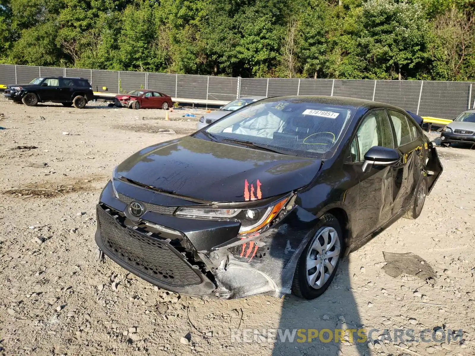 2 Photograph of a damaged car JTDEPRAEXLJ041430 TOYOTA COROLLA 2020