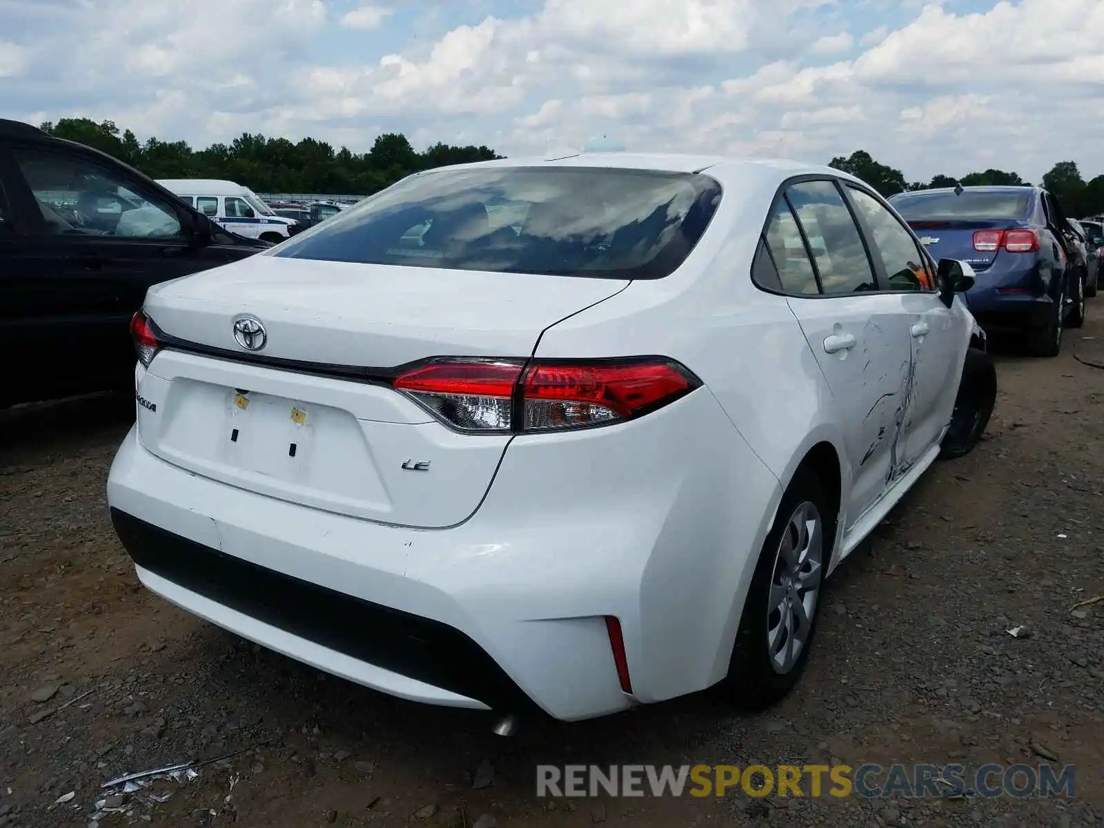 4 Photograph of a damaged car JTDEPRAEXLJ041931 TOYOTA COROLLA 2020