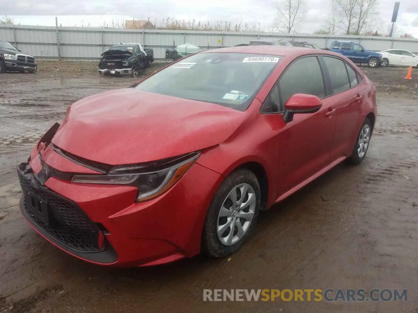 2 Photograph of a damaged car JTDEPRAEXLJ042349 TOYOTA COROLLA 2020