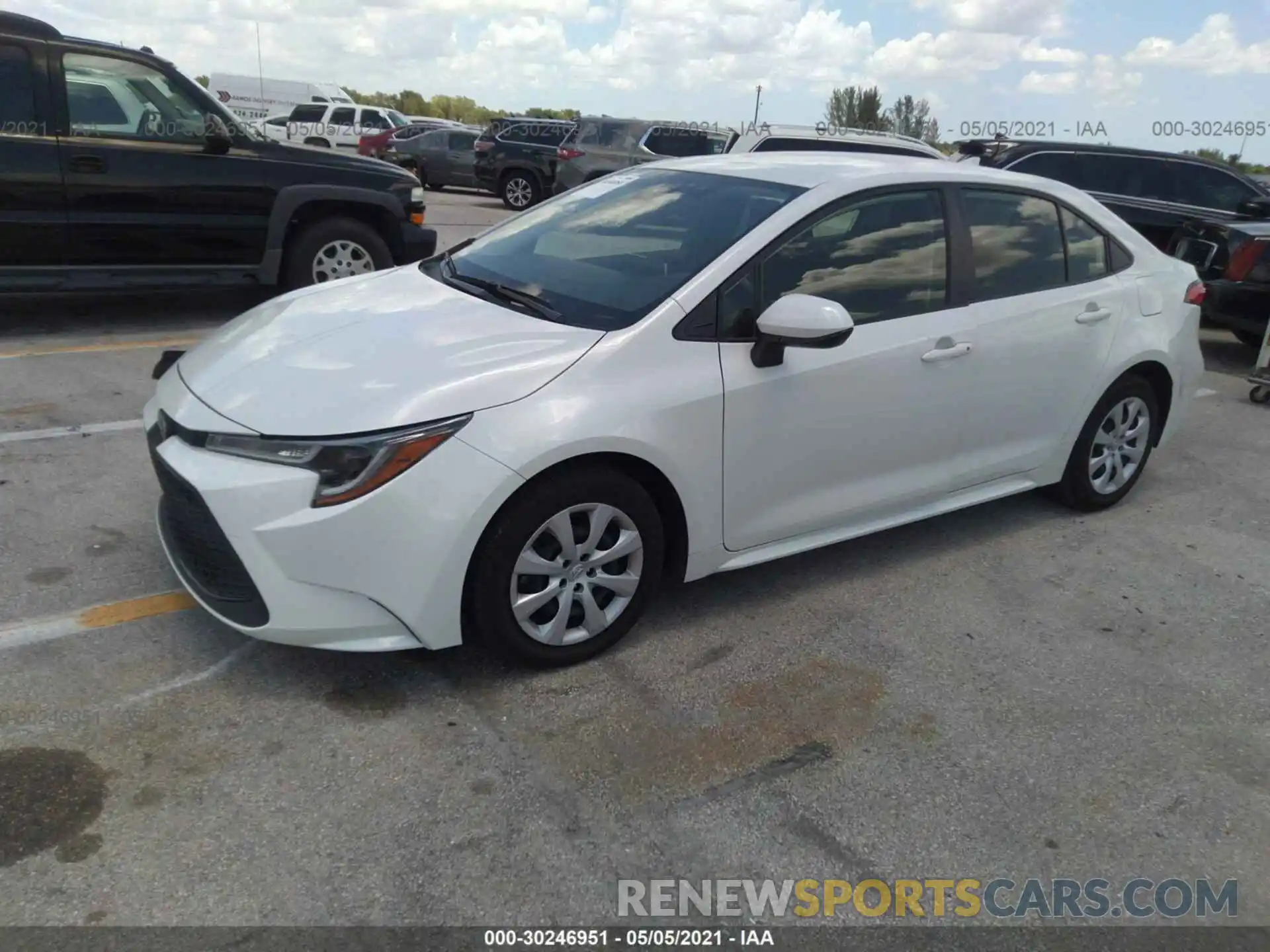 2 Photograph of a damaged car JTDEPRAEXLJ042464 TOYOTA COROLLA 2020