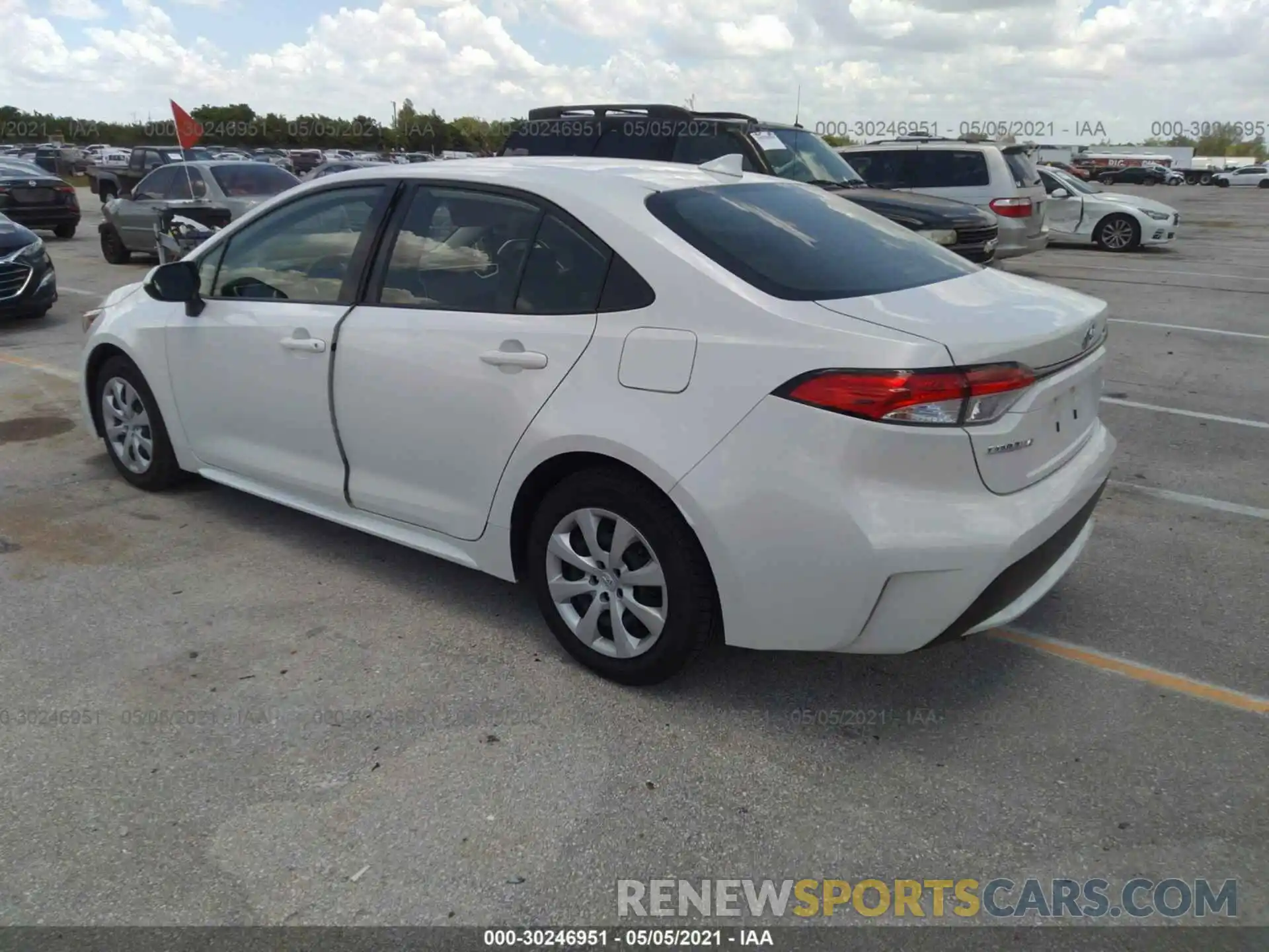 3 Photograph of a damaged car JTDEPRAEXLJ042464 TOYOTA COROLLA 2020