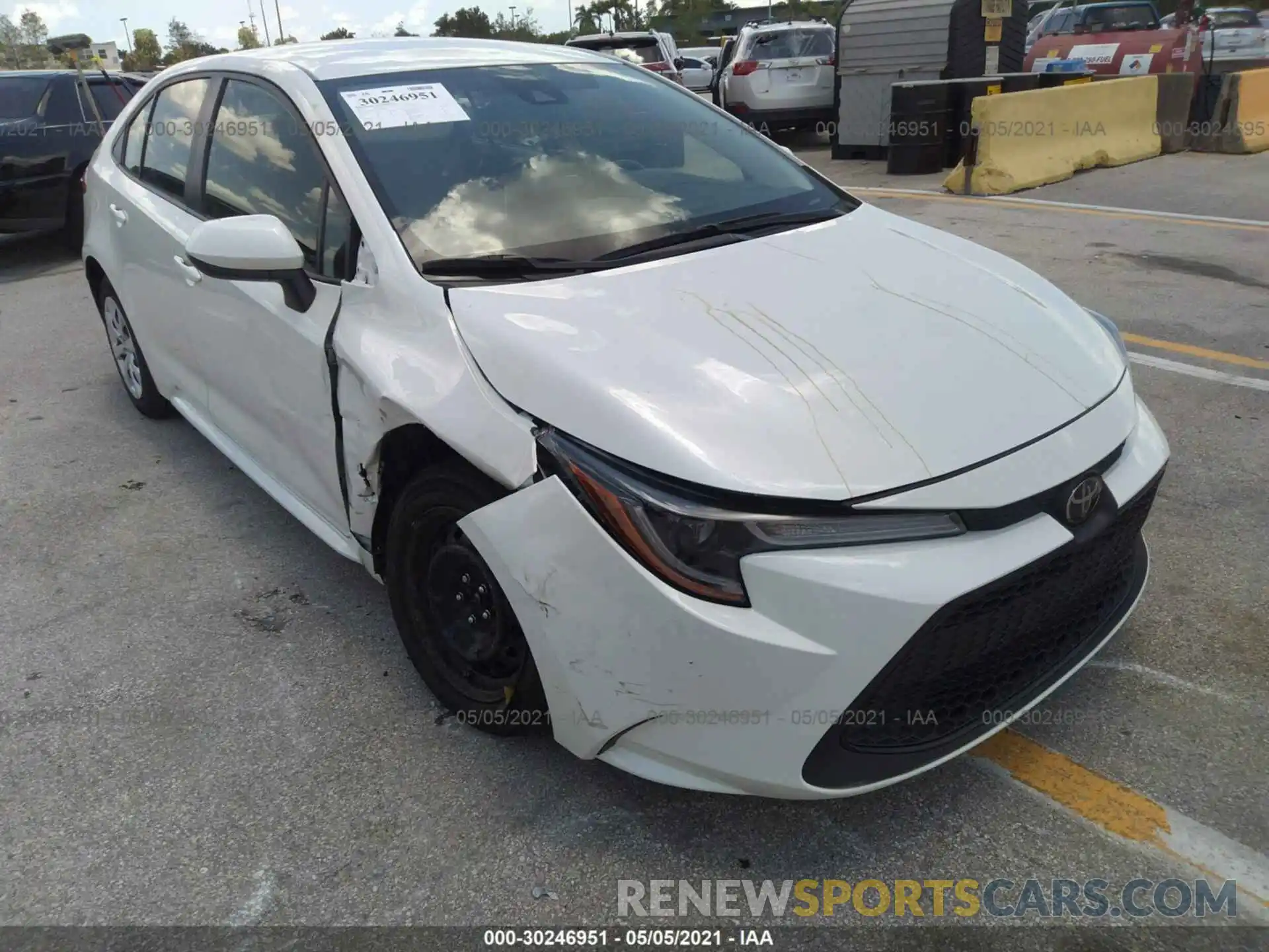 6 Photograph of a damaged car JTDEPRAEXLJ042464 TOYOTA COROLLA 2020