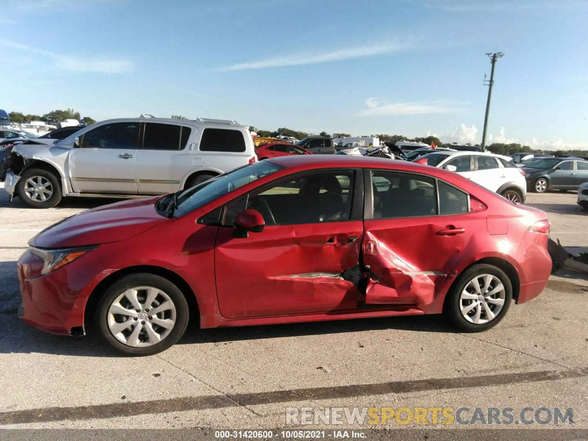 6 Photograph of a damaged car JTDEPRAEXLJ042934 TOYOTA COROLLA 2020