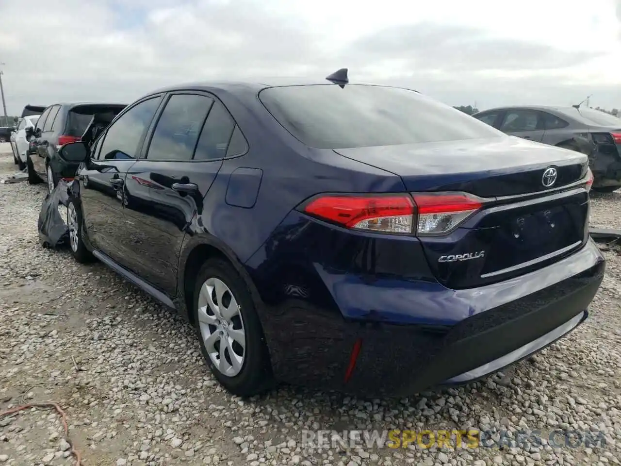 3 Photograph of a damaged car JTDEPRAEXLJ043081 TOYOTA COROLLA 2020