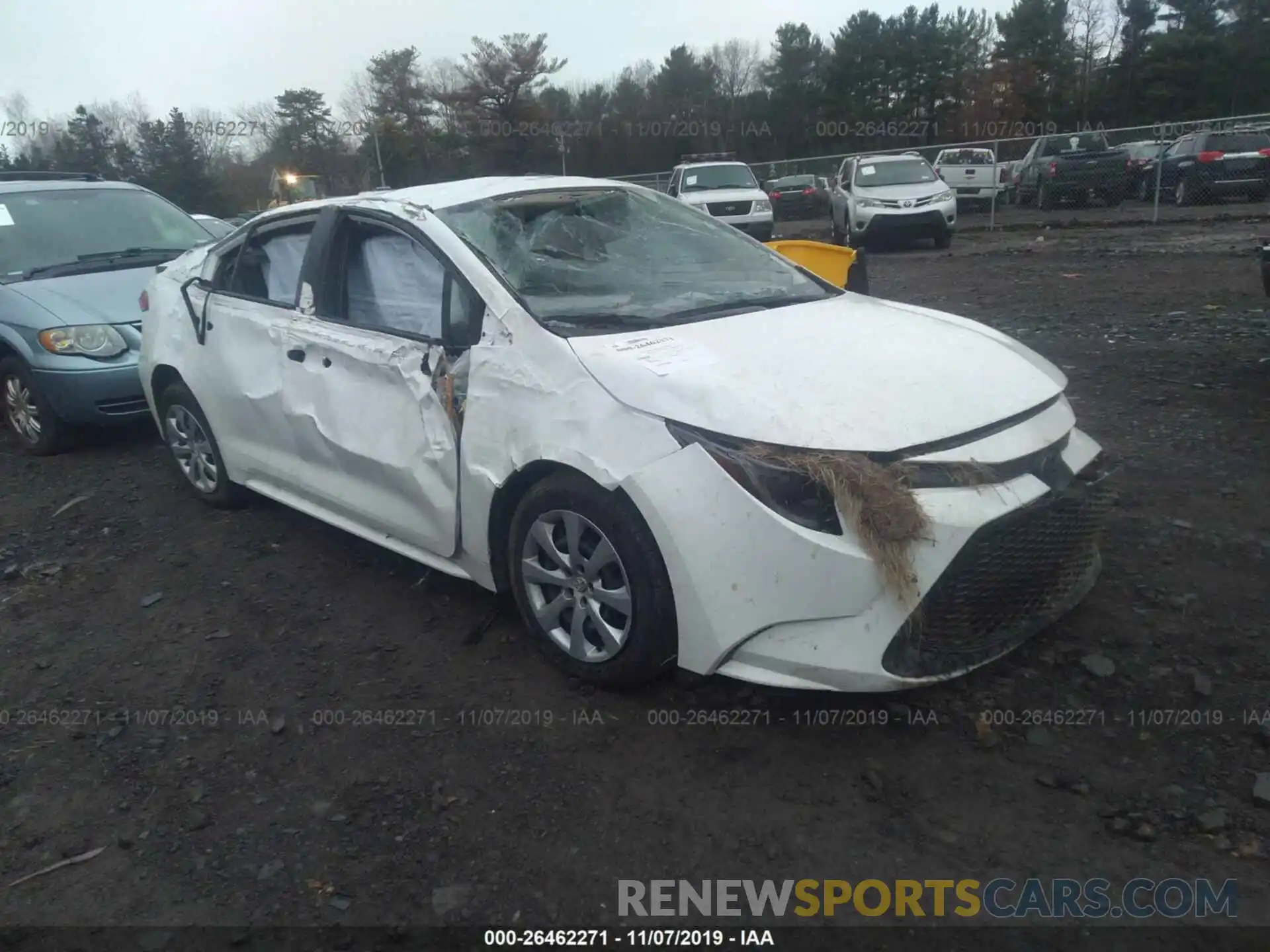 1 Photograph of a damaged car JTDEPRAEXLJ043176 TOYOTA COROLLA 2020