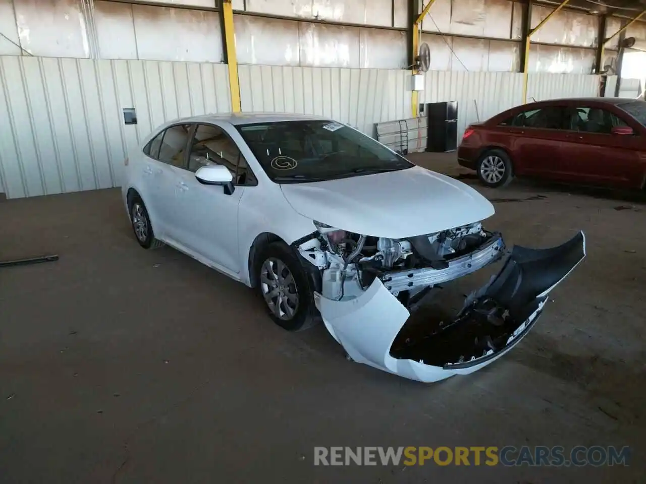 1 Photograph of a damaged car JTDEPRAEXLJ043419 TOYOTA COROLLA 2020