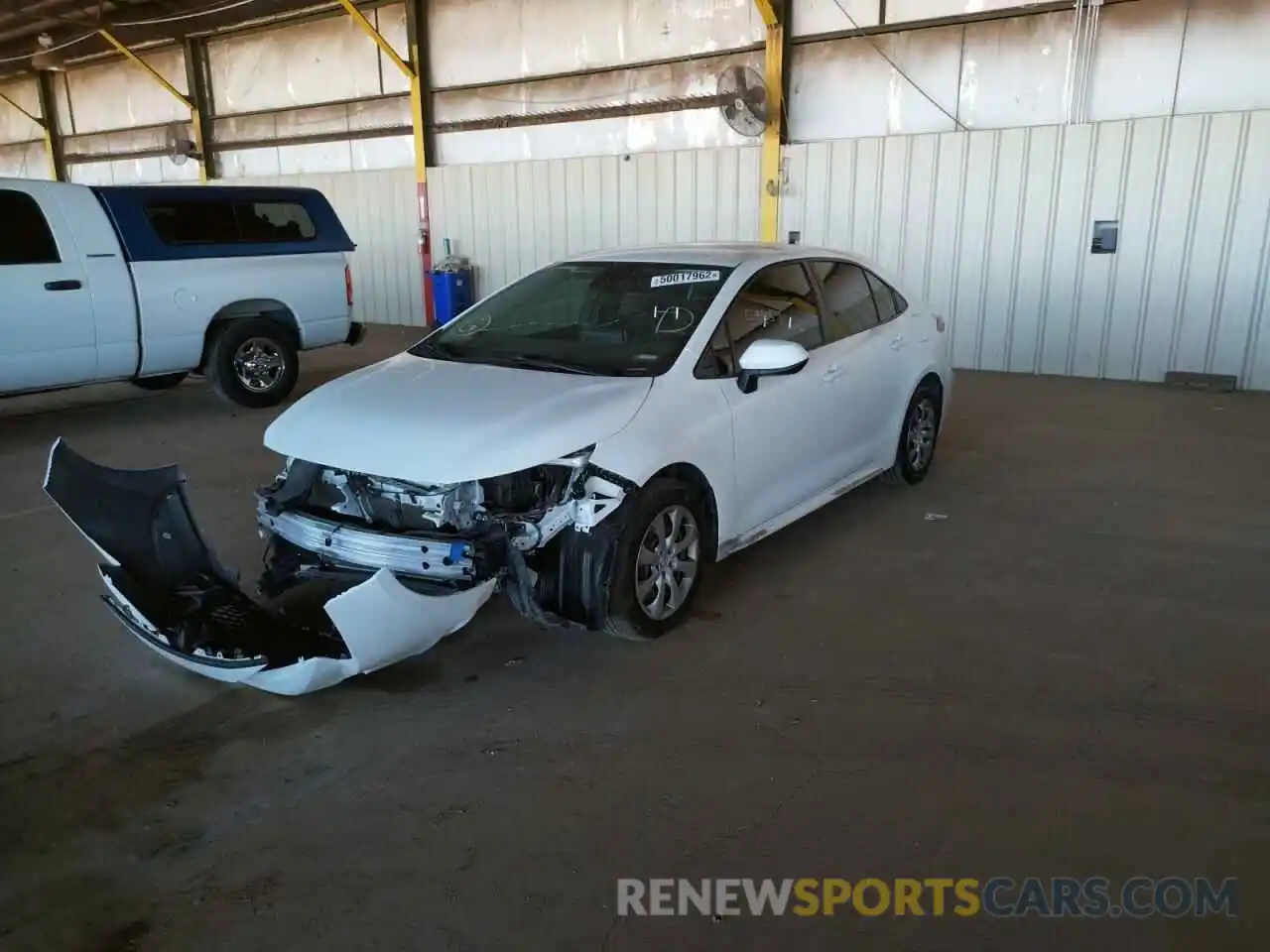 2 Photograph of a damaged car JTDEPRAEXLJ043419 TOYOTA COROLLA 2020