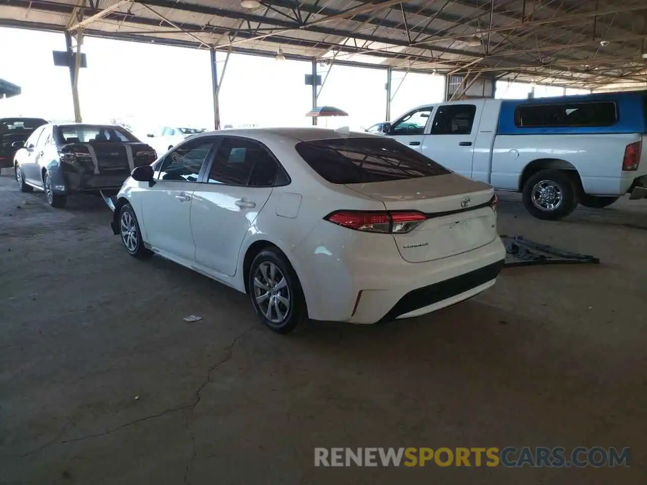 3 Photograph of a damaged car JTDEPRAEXLJ043419 TOYOTA COROLLA 2020