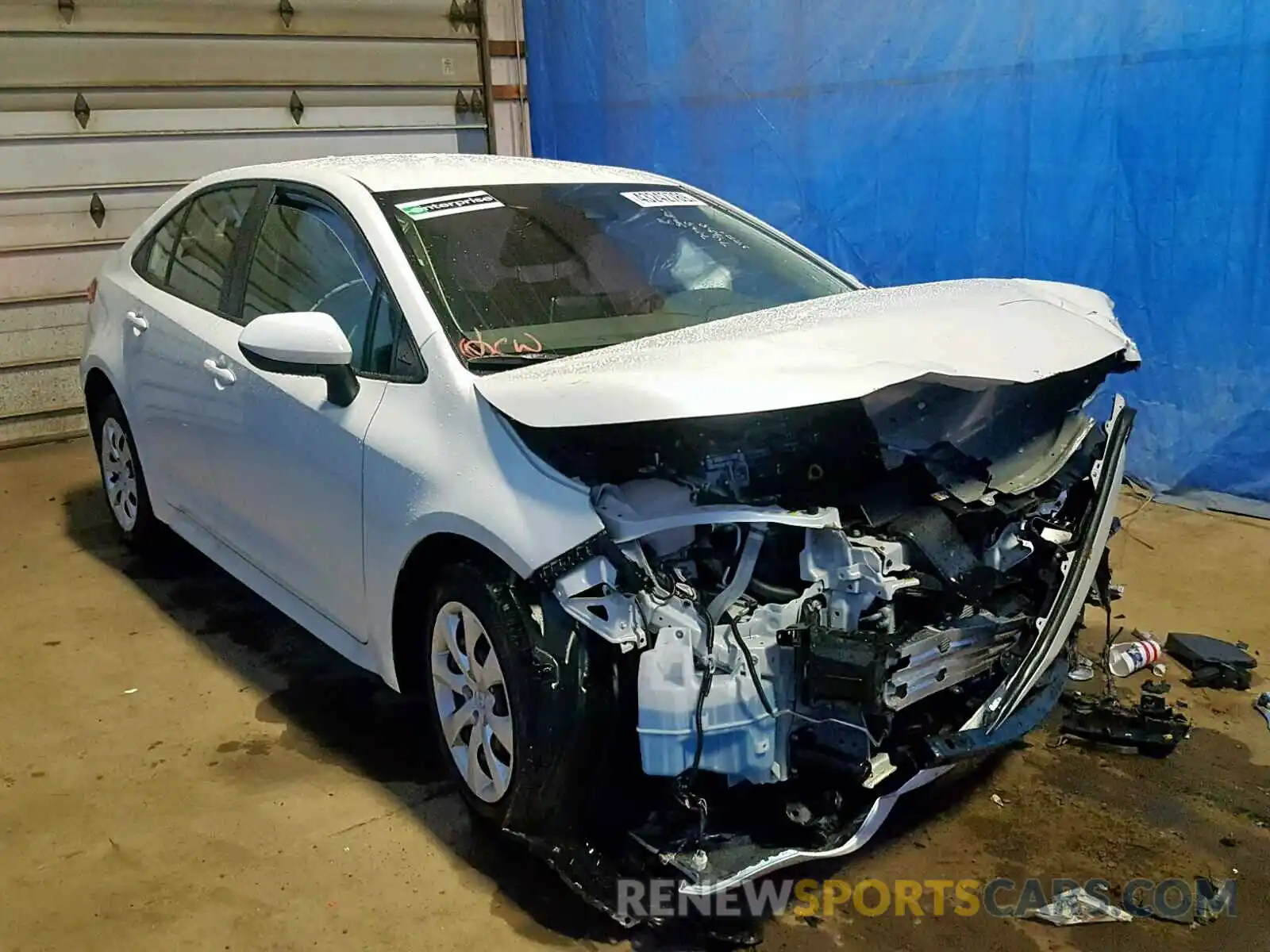 1 Photograph of a damaged car JTDEPRAEXLJ043534 TOYOTA COROLLA 2020