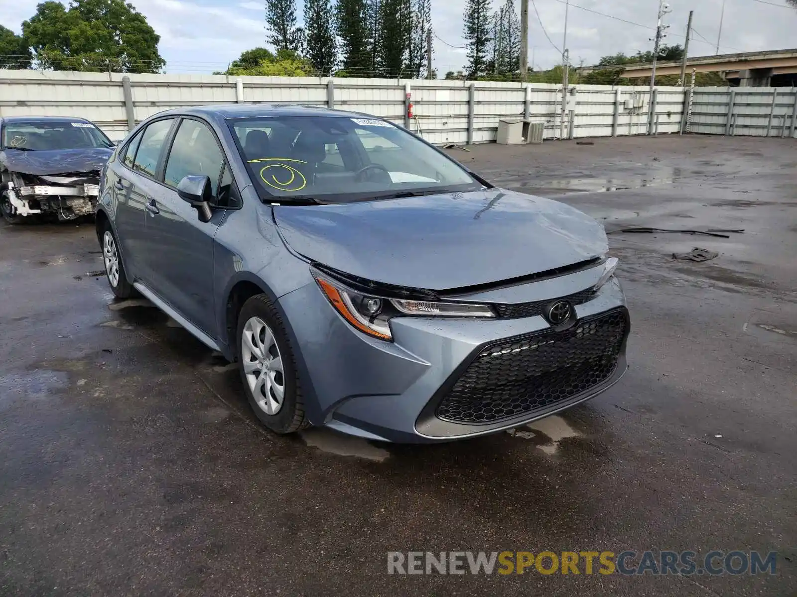 1 Photograph of a damaged car JTDEPRAEXLJ043856 TOYOTA COROLLA 2020