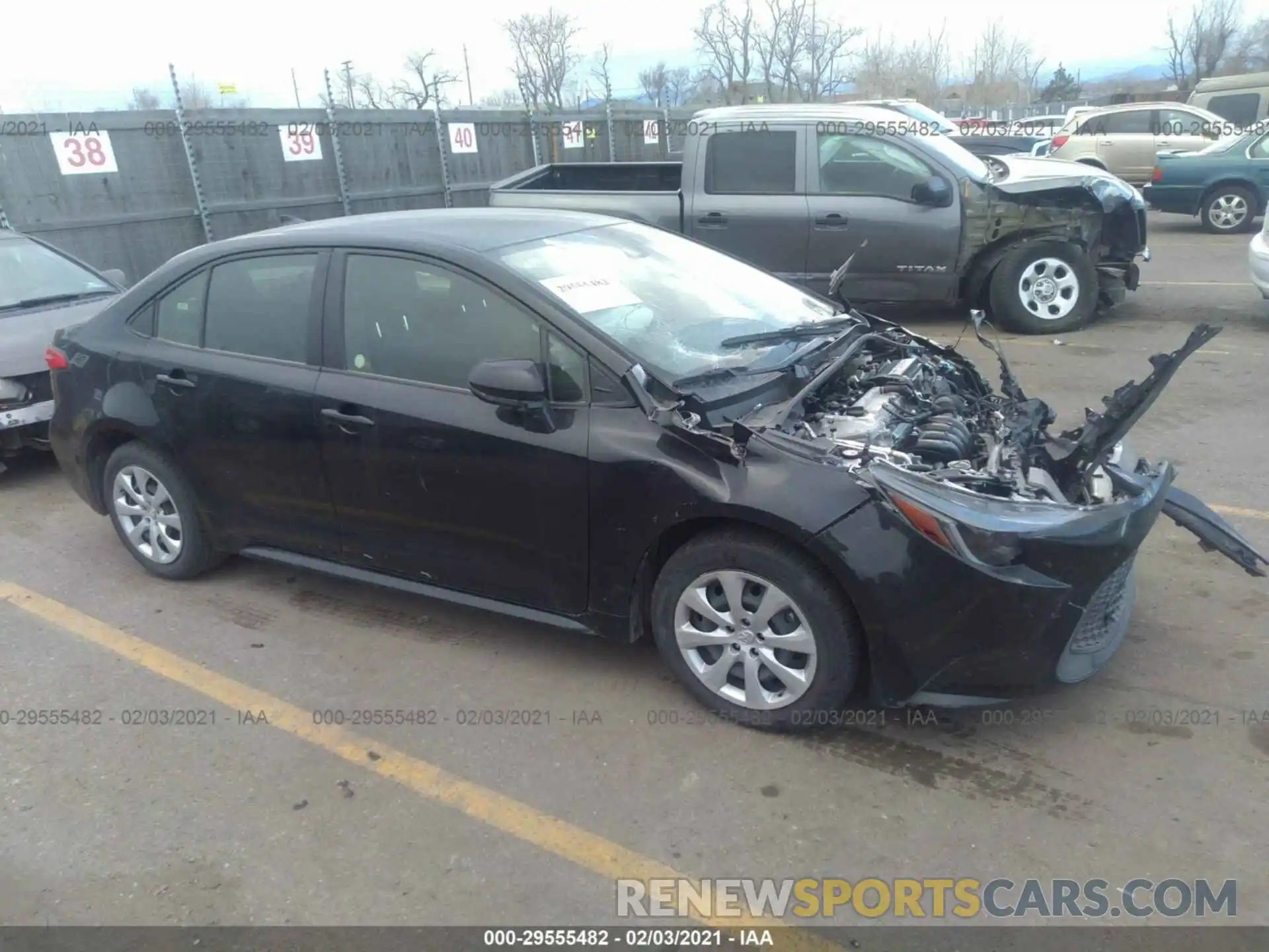 1 Photograph of a damaged car JTDEPRAEXLJ044067 TOYOTA COROLLA 2020