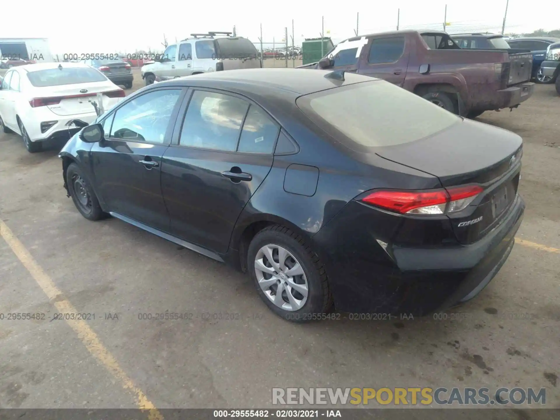 3 Photograph of a damaged car JTDEPRAEXLJ044067 TOYOTA COROLLA 2020