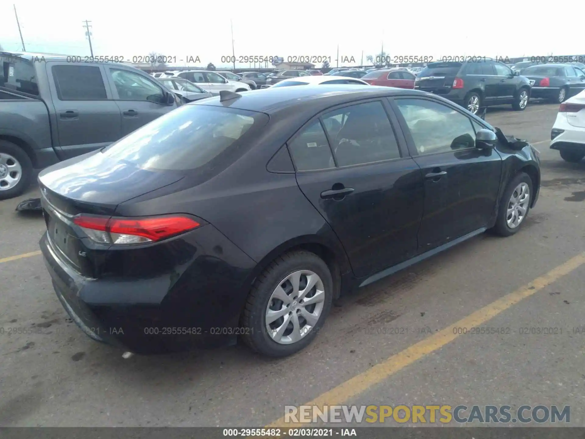 4 Photograph of a damaged car JTDEPRAEXLJ044067 TOYOTA COROLLA 2020