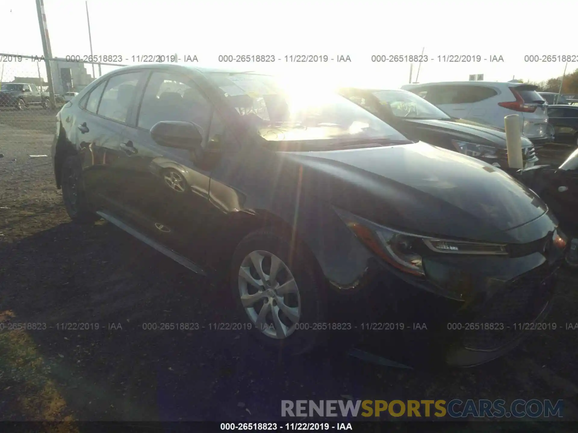 1 Photograph of a damaged car JTDEPRAEXLJ044120 TOYOTA COROLLA 2020