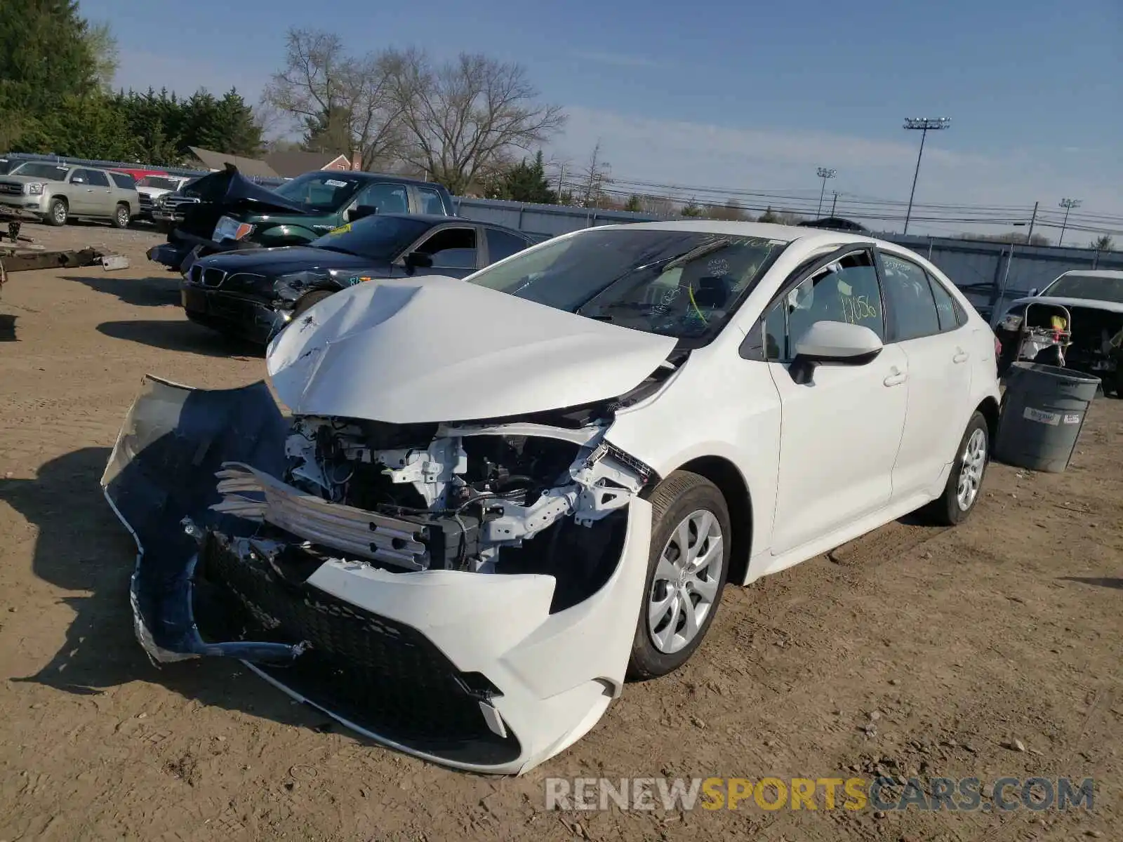 2 Photograph of a damaged car JTDEPRAEXLJ044571 TOYOTA COROLLA 2020