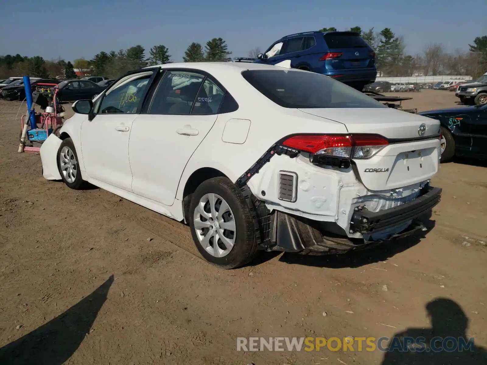 3 Photograph of a damaged car JTDEPRAEXLJ044571 TOYOTA COROLLA 2020