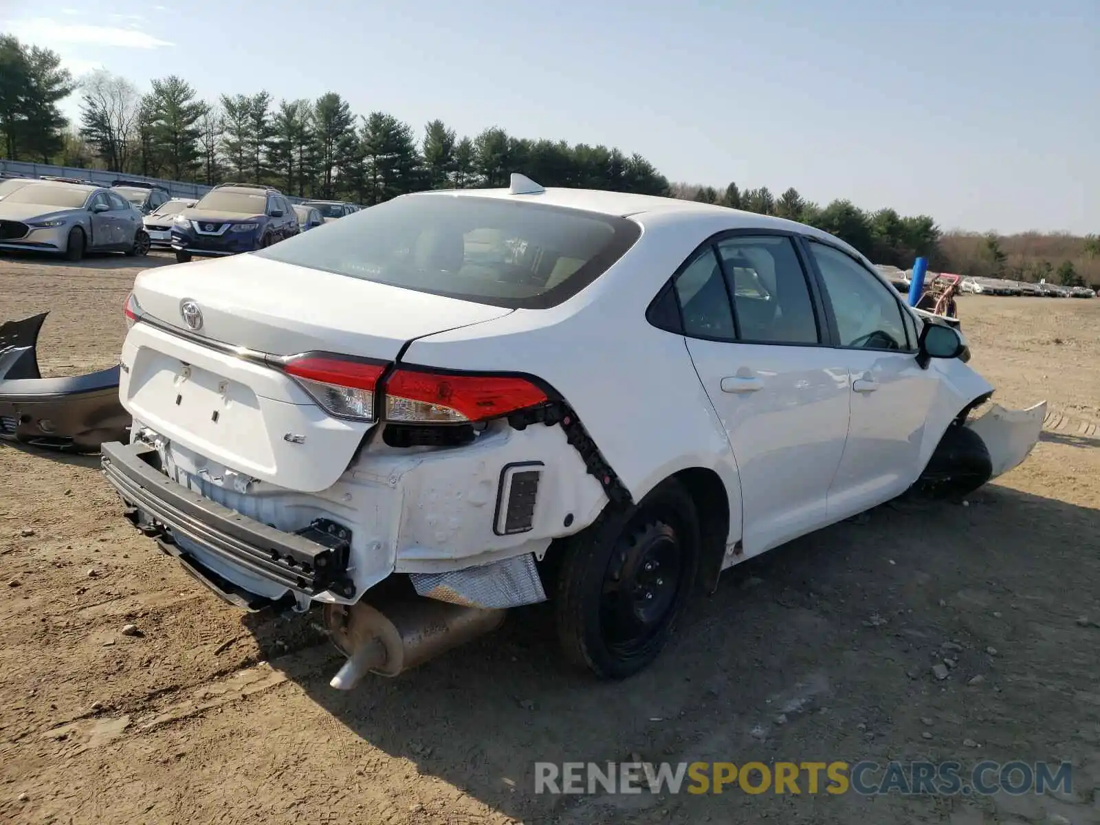 4 Photograph of a damaged car JTDEPRAEXLJ044571 TOYOTA COROLLA 2020