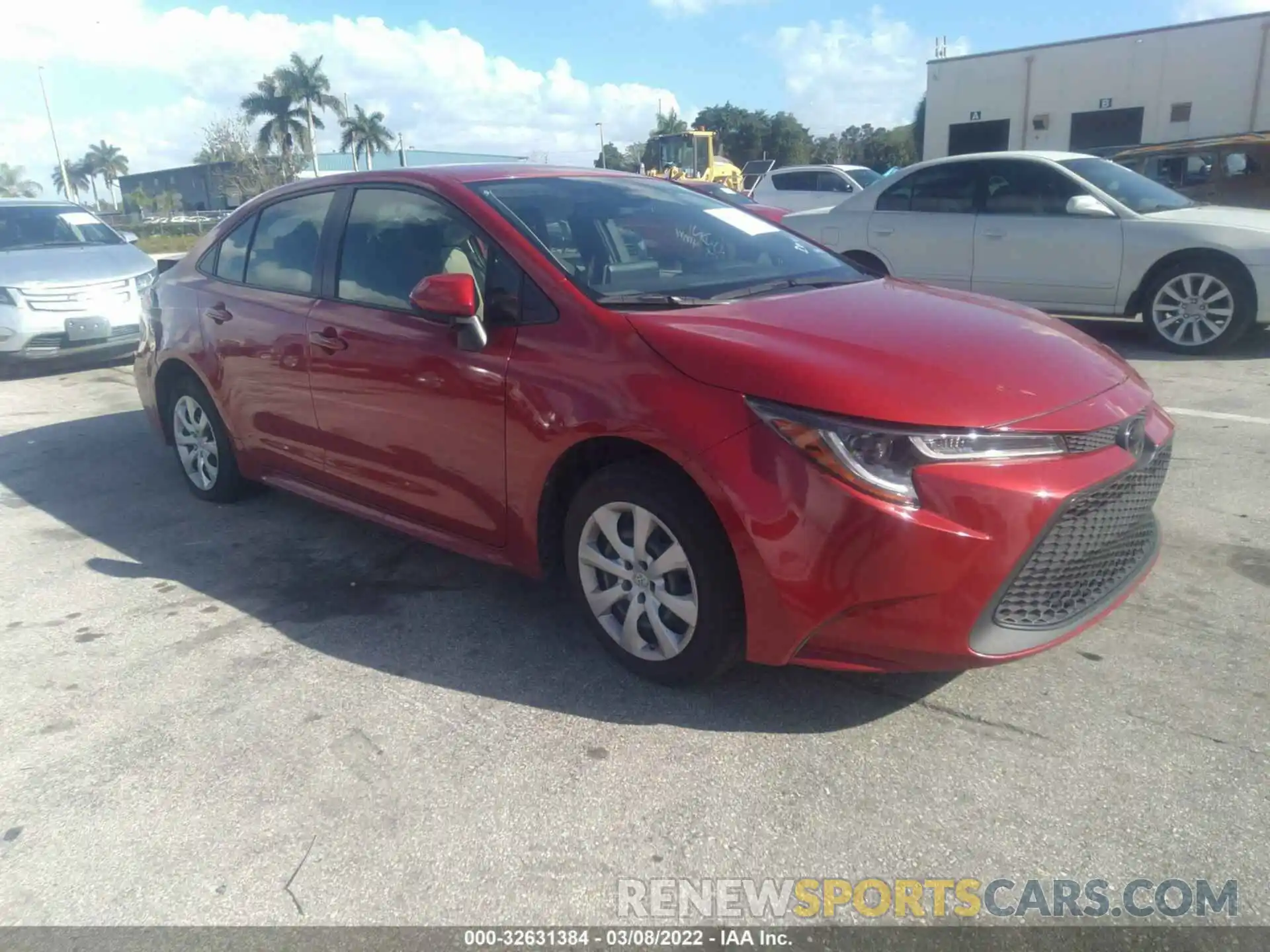 1 Photograph of a damaged car JTDEPRAEXLJ044845 TOYOTA COROLLA 2020