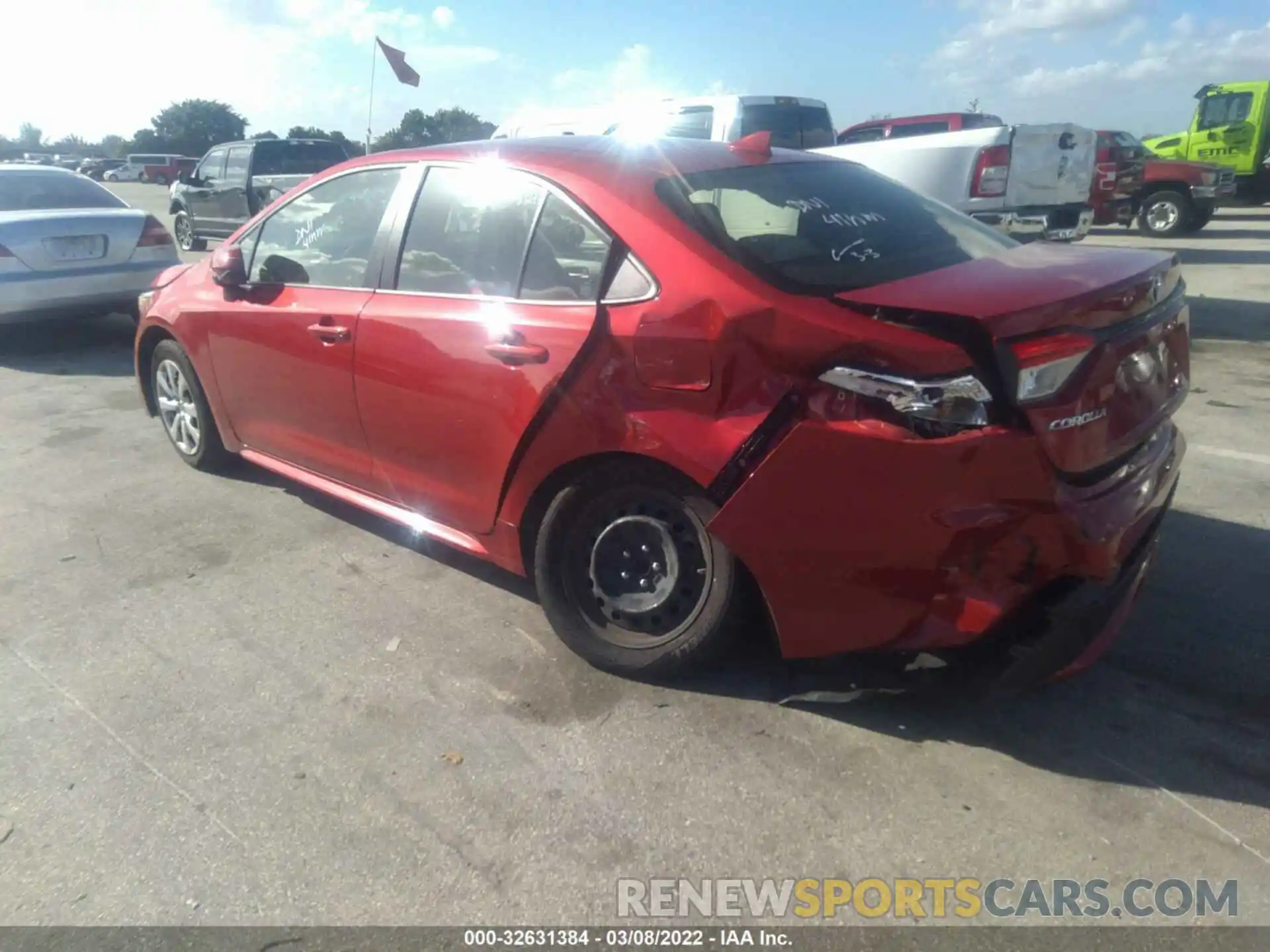 3 Photograph of a damaged car JTDEPRAEXLJ044845 TOYOTA COROLLA 2020