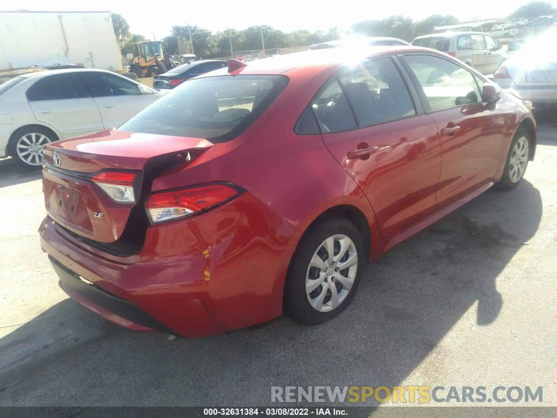 4 Photograph of a damaged car JTDEPRAEXLJ044845 TOYOTA COROLLA 2020