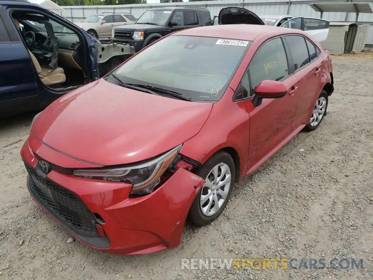 2 Photograph of a damaged car JTDEPRAEXLJ045235 TOYOTA COROLLA 2020