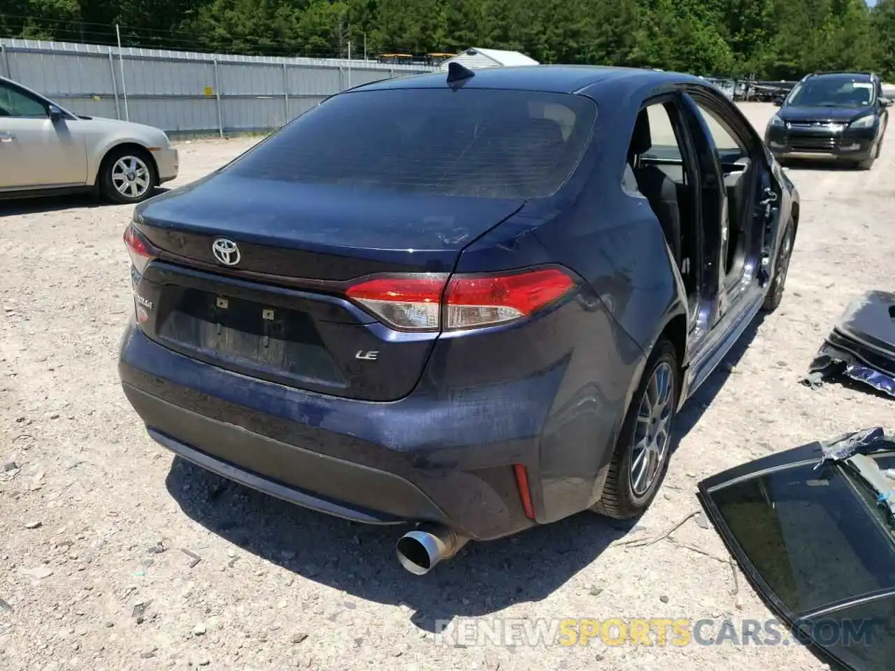 4 Photograph of a damaged car JTDEPRAEXLJ045249 TOYOTA COROLLA 2020