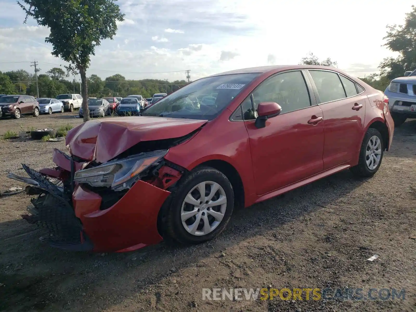 2 Photograph of a damaged car JTDEPRAEXLJ045347 TOYOTA COROLLA 2020