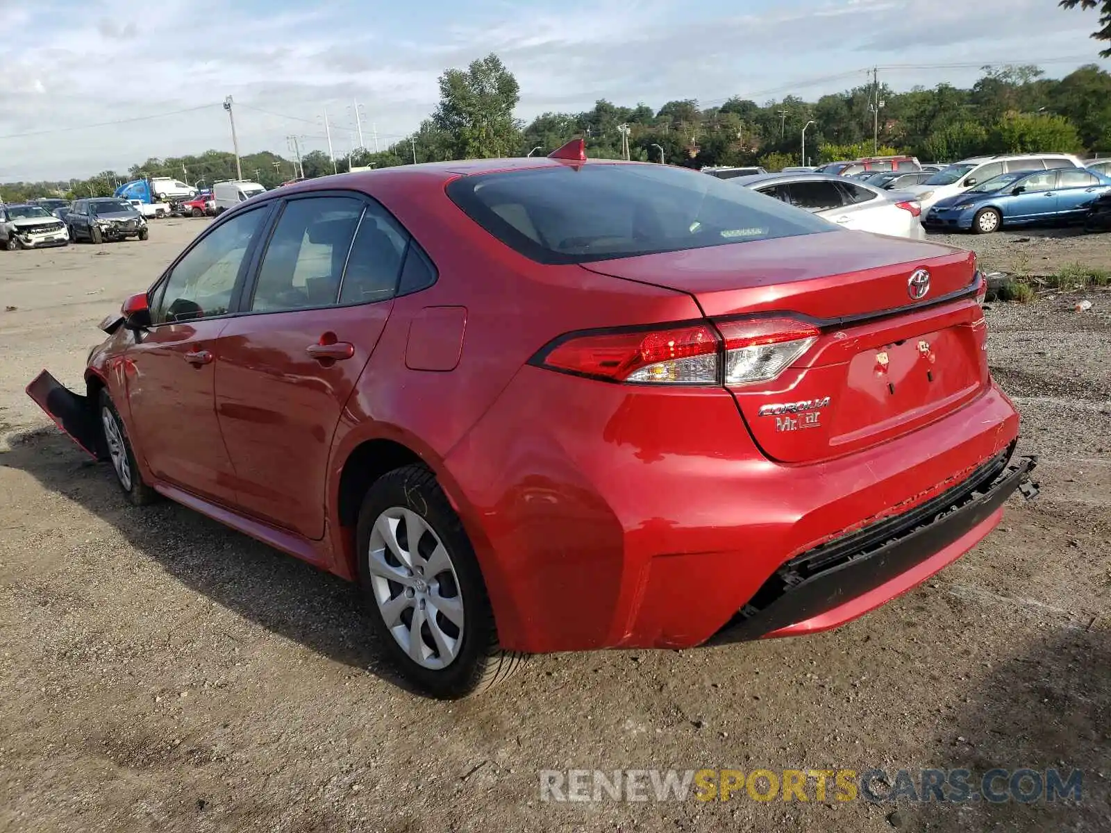 3 Photograph of a damaged car JTDEPRAEXLJ045347 TOYOTA COROLLA 2020