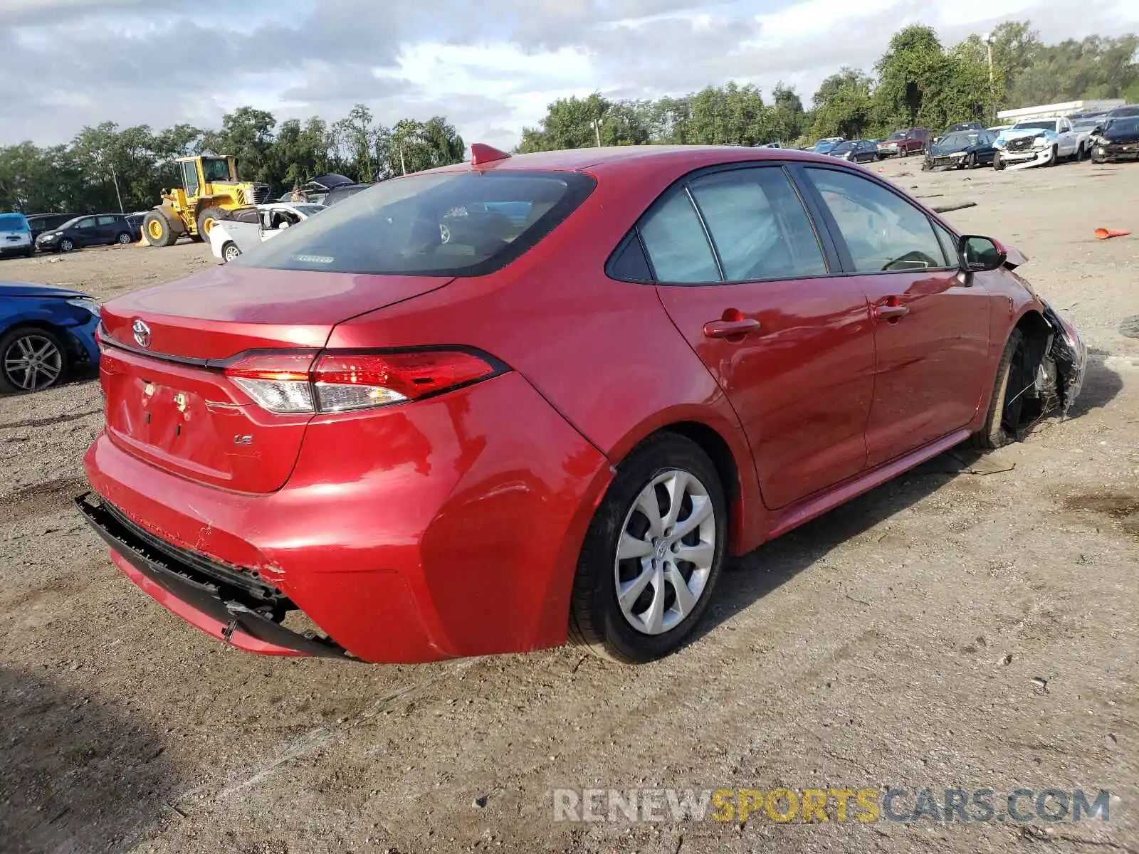 4 Photograph of a damaged car JTDEPRAEXLJ045347 TOYOTA COROLLA 2020