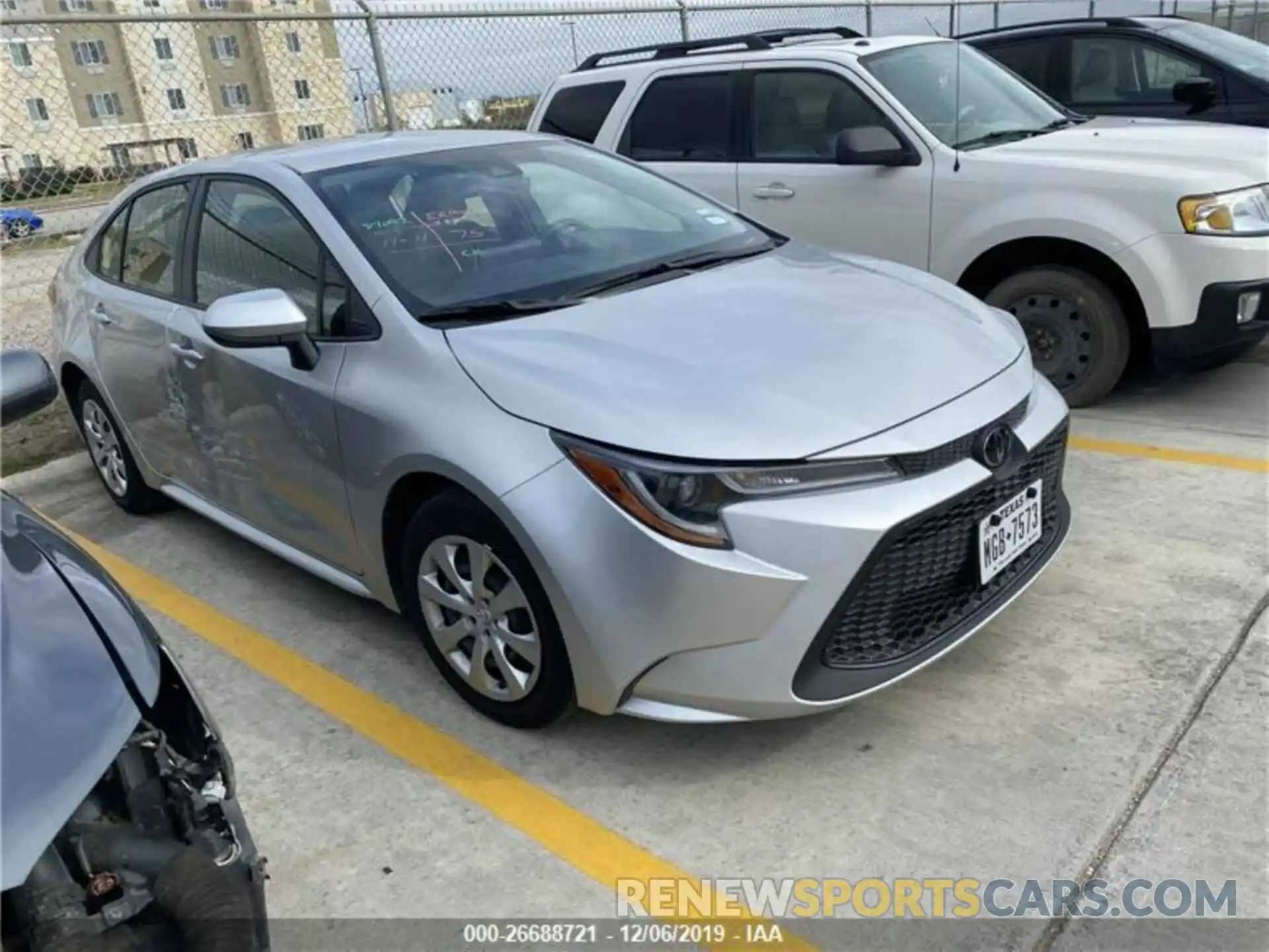 2 Photograph of a damaged car JTDEPRAEXLJ045476 TOYOTA COROLLA 2020