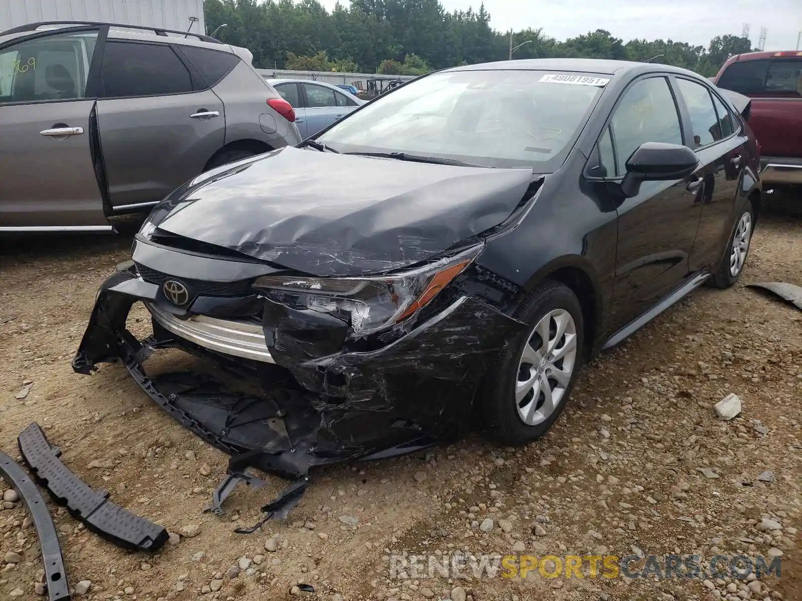 2 Photograph of a damaged car JTDEPRAEXLJ045929 TOYOTA COROLLA 2020