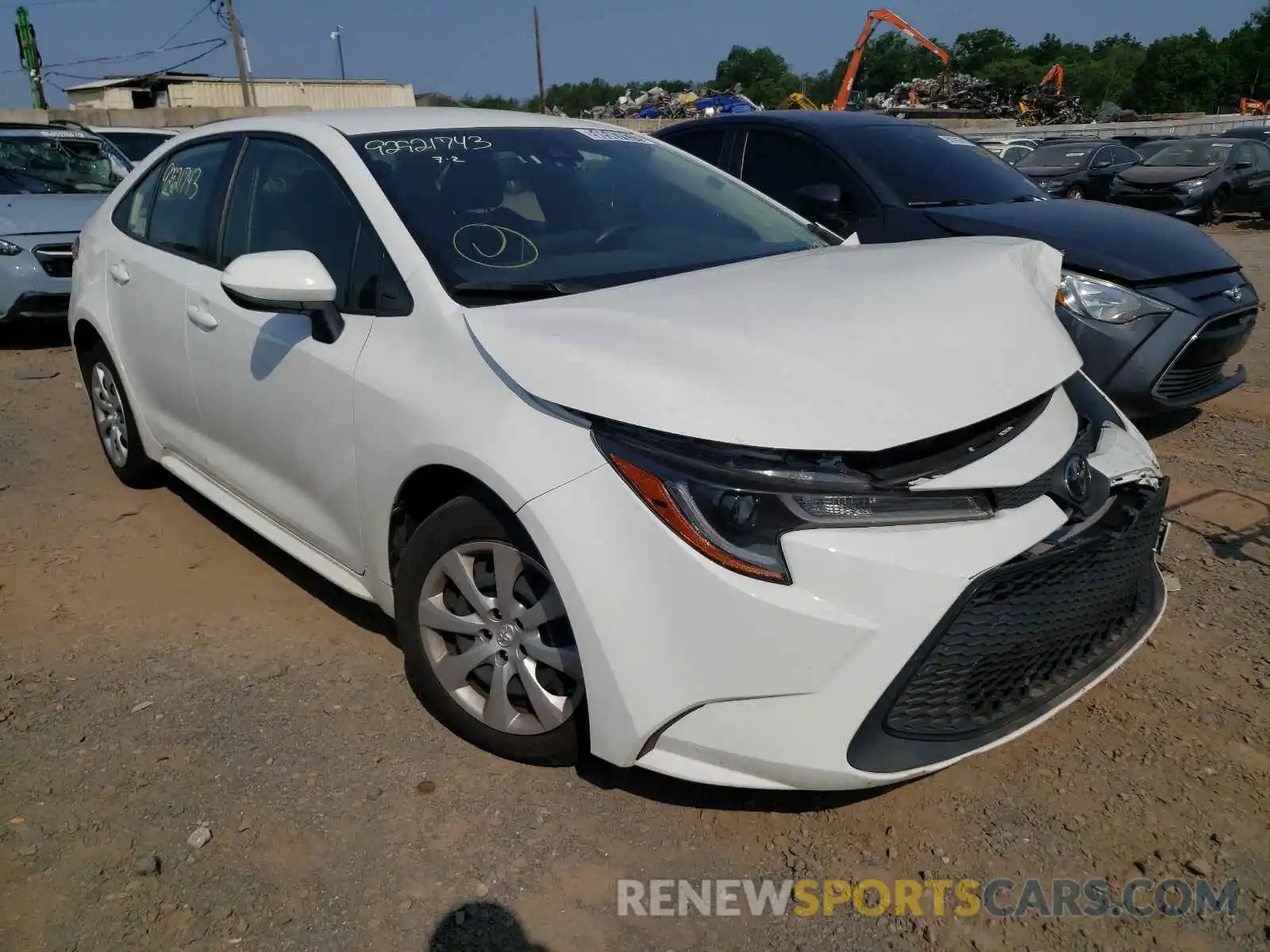 1 Photograph of a damaged car JTDEPRAEXLJ046028 TOYOTA COROLLA 2020