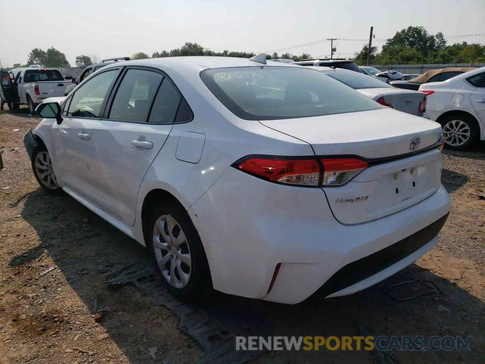 3 Photograph of a damaged car JTDEPRAEXLJ046028 TOYOTA COROLLA 2020