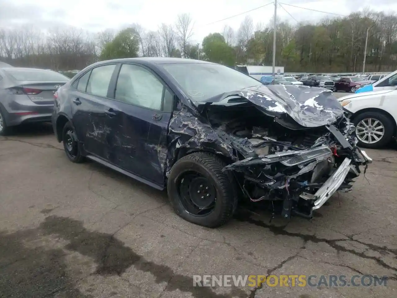 1 Photograph of a damaged car JTDEPRAEXLJ046207 TOYOTA COROLLA 2020