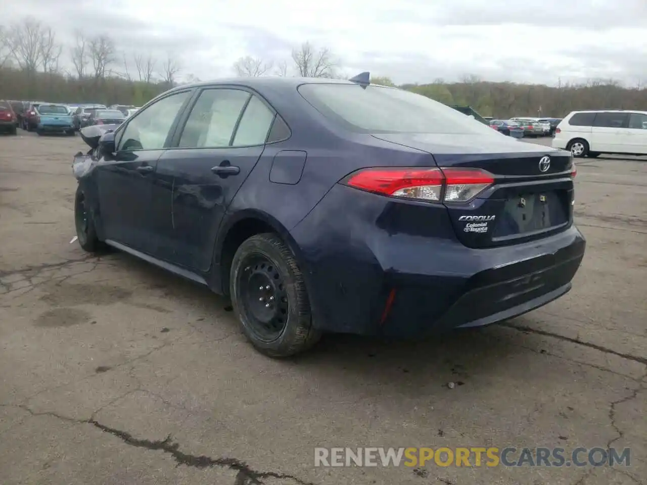 3 Photograph of a damaged car JTDEPRAEXLJ046207 TOYOTA COROLLA 2020