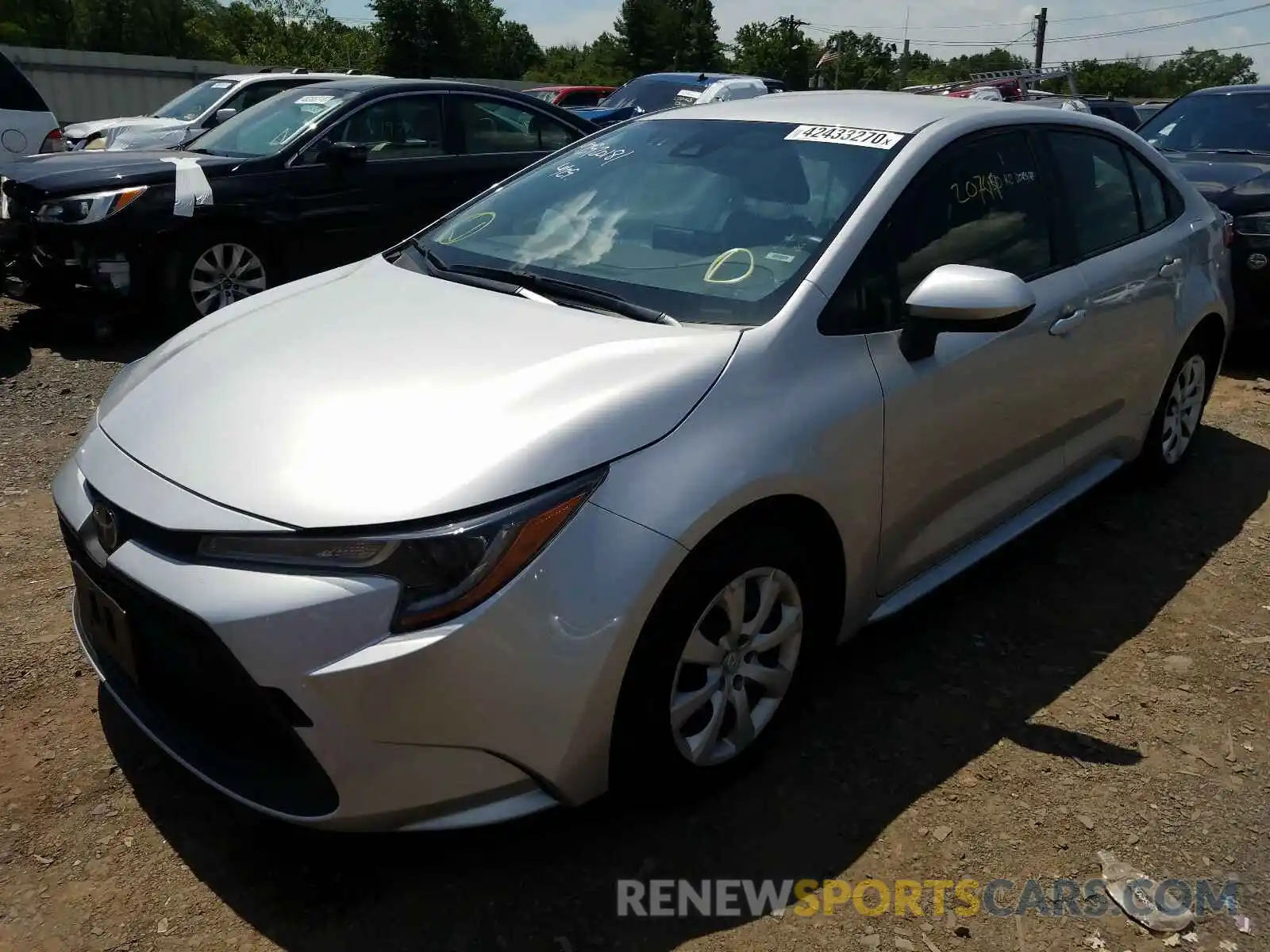 2 Photograph of a damaged car JTDEPRAEXLJ046286 TOYOTA COROLLA 2020