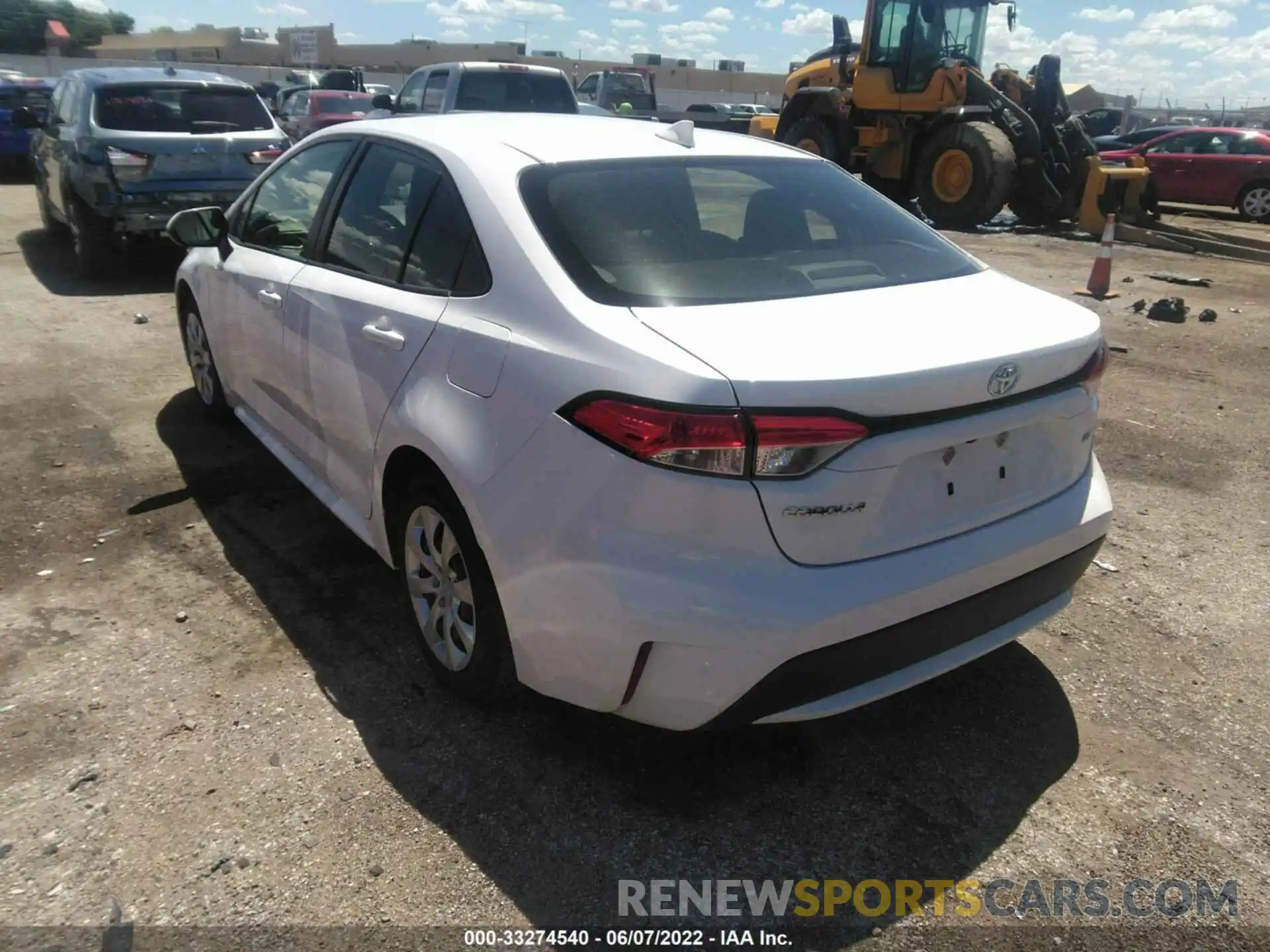 3 Photograph of a damaged car JTDEPRAEXLJ046420 TOYOTA COROLLA 2020