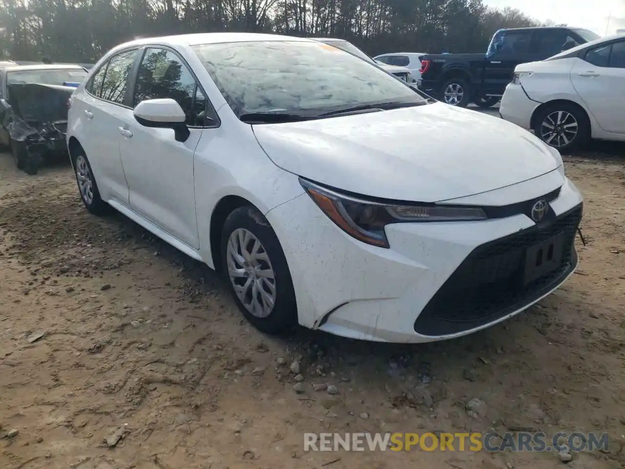 1 Photograph of a damaged car JTDEPRAEXLJ046725 TOYOTA COROLLA 2020