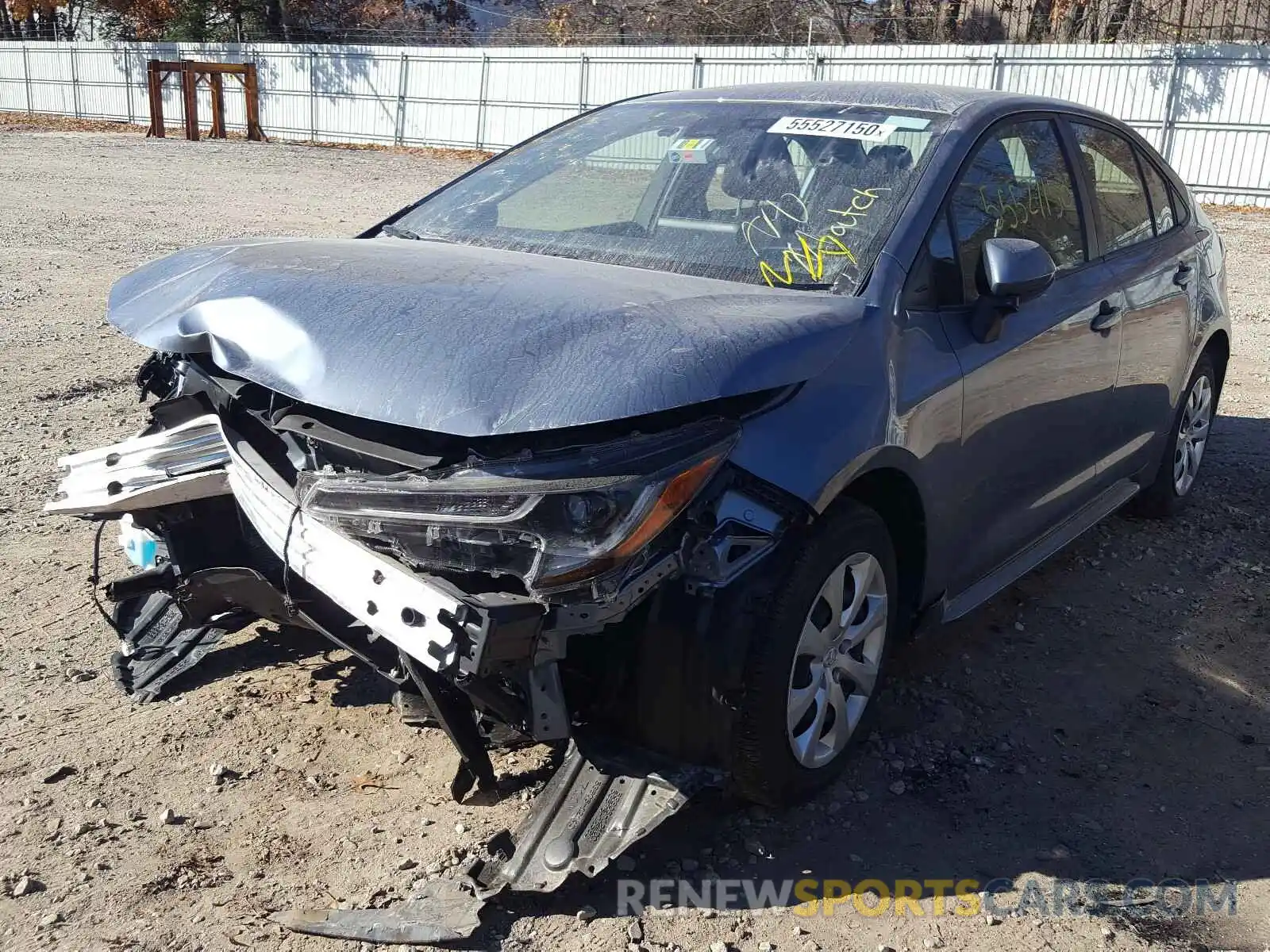 2 Photograph of a damaged car JTDEPRAEXLJ047132 TOYOTA COROLLA 2020